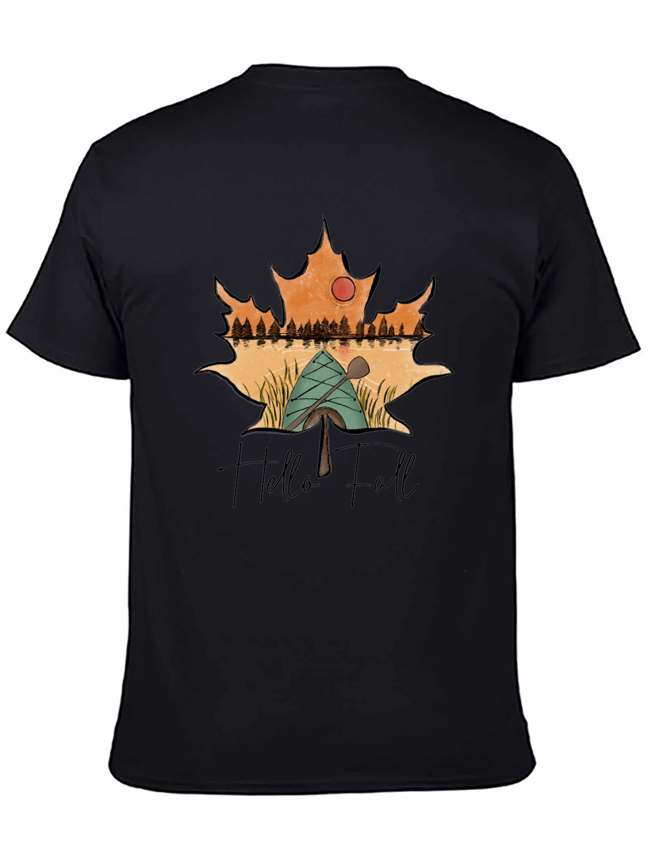 Hello Fall Graphic Tee - Autumn Adventure Shirt