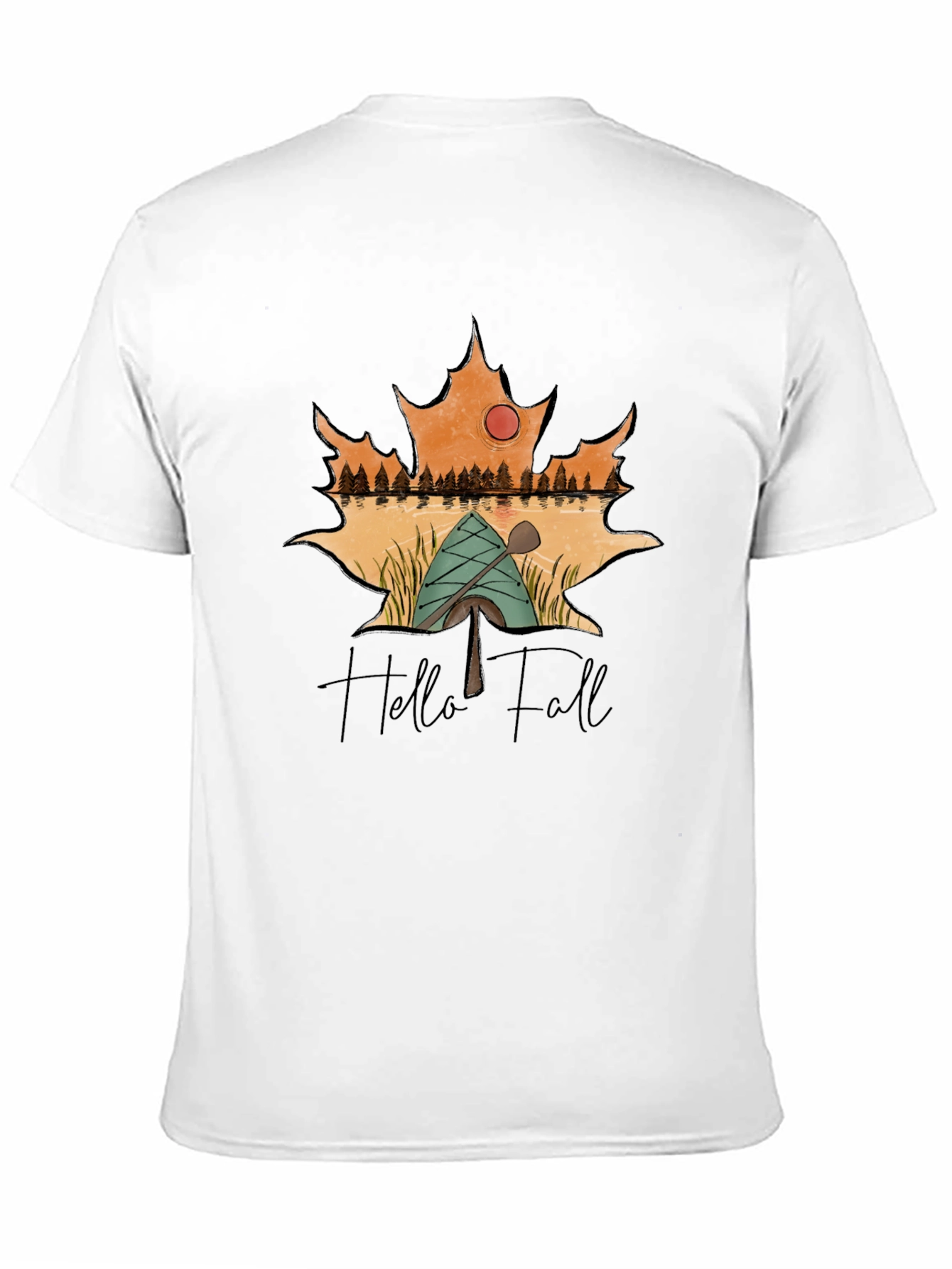 Hello Fall Graphic Tee - Autumn Adventure Shirt