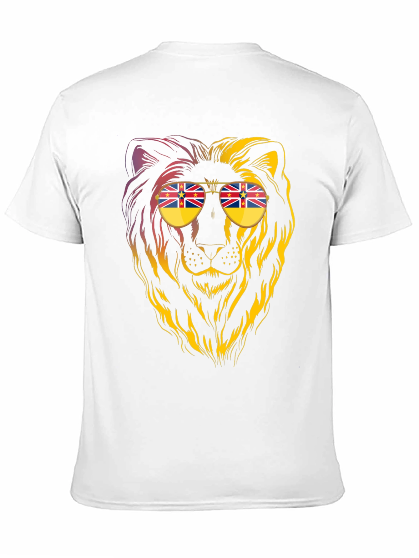 Lion Sunglasses Graphic Tee - Cool & Unique Design