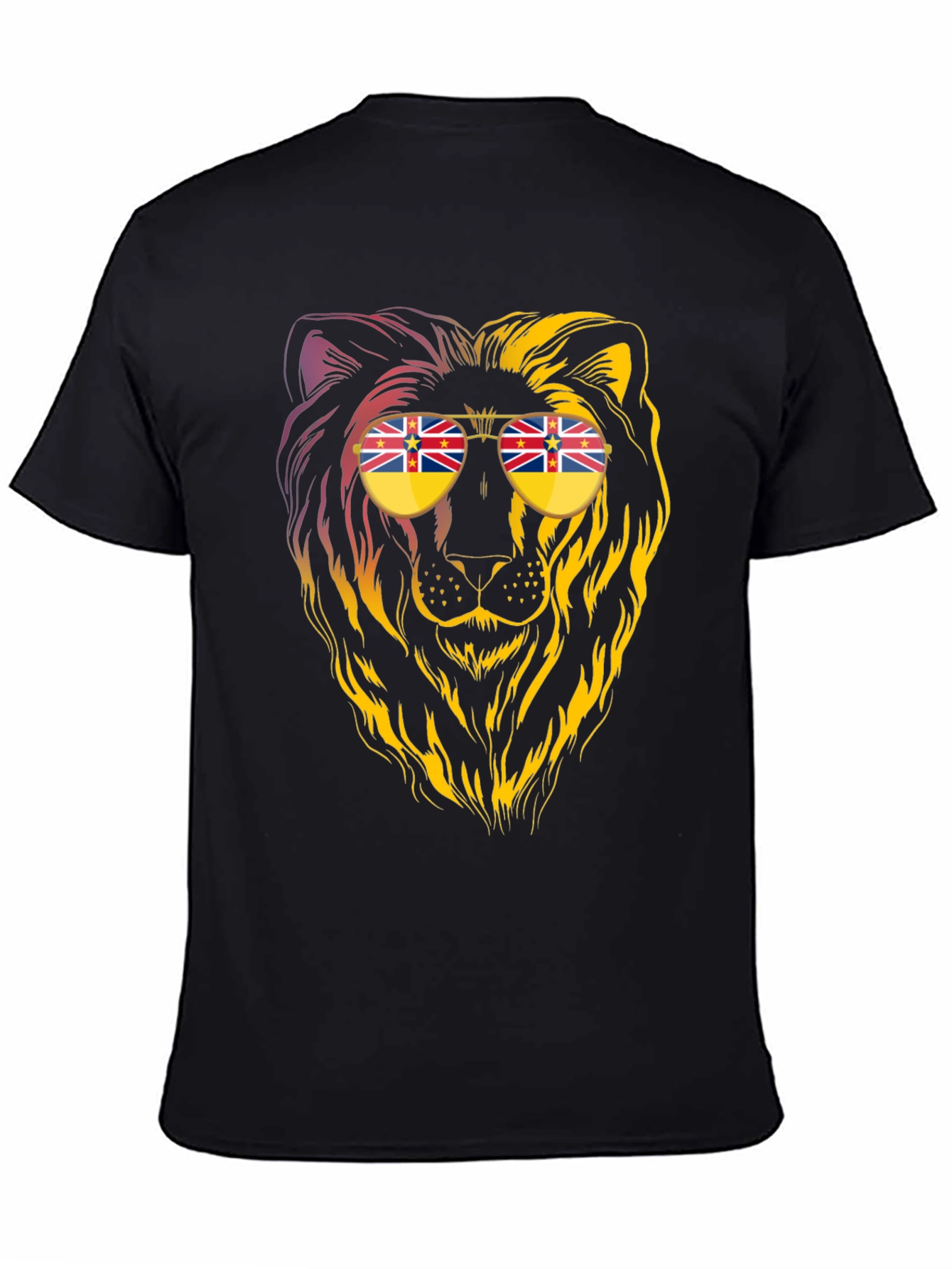 Lion Sunglasses Graphic Tee - Cool & Unique Design