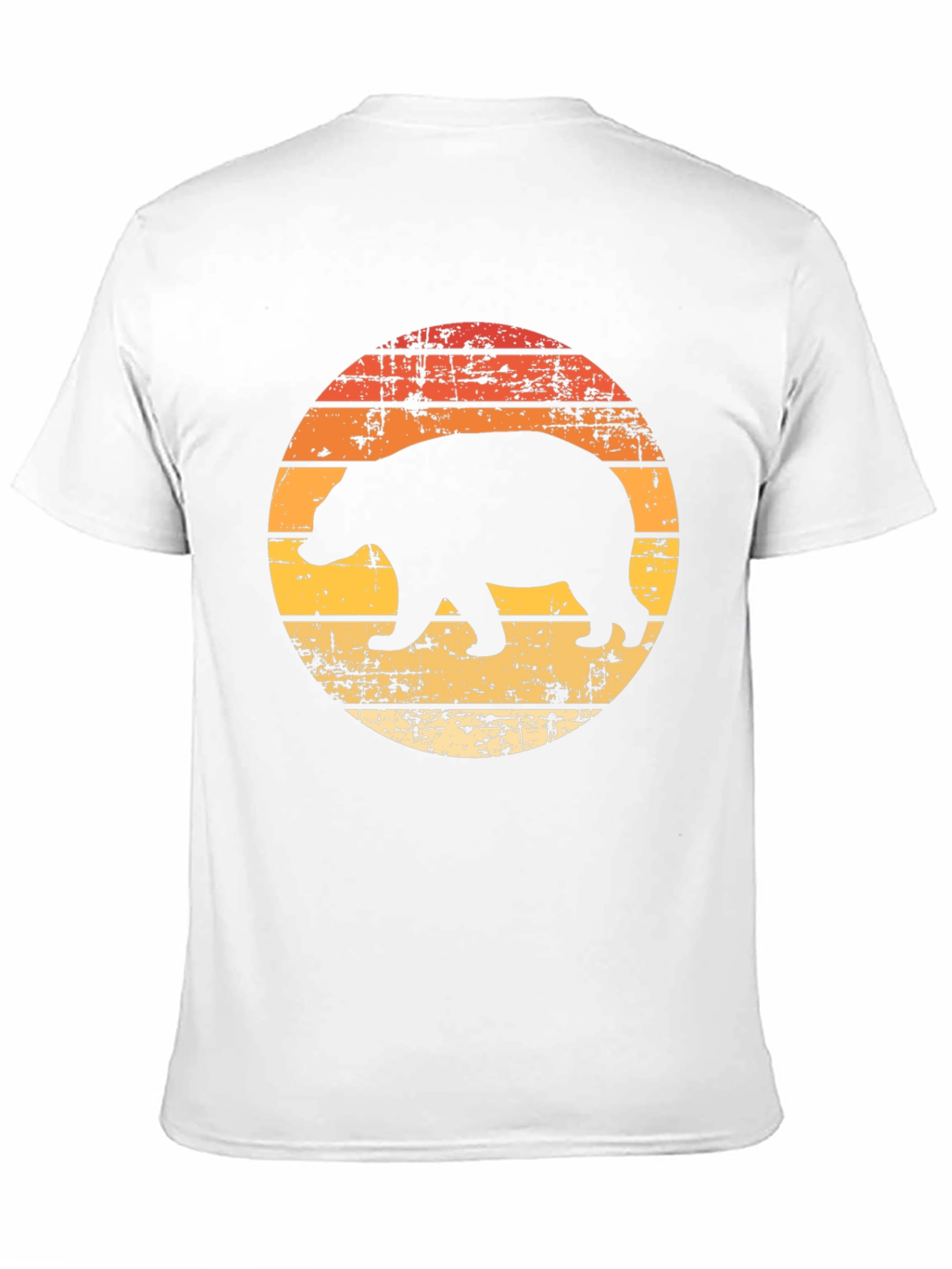 Retro Bear Graphic Tee - Black