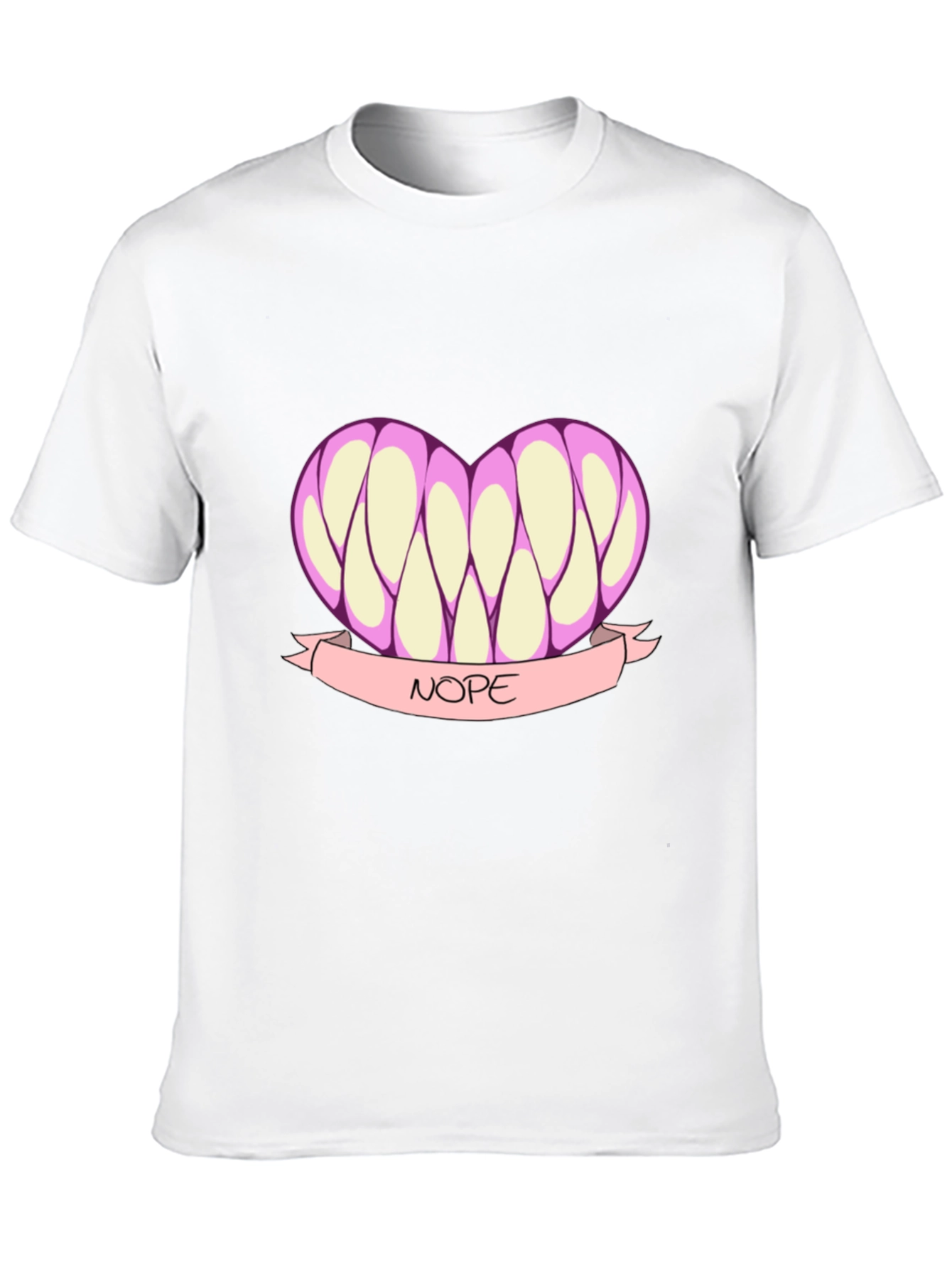 Nope Heart T-Shirt - Funny Graphic Tee
