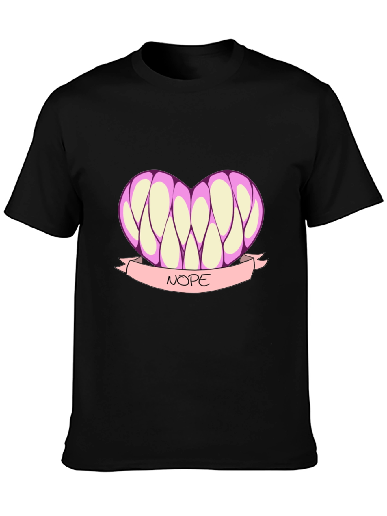 Nope Heart T-Shirt - Funny Graphic Tee