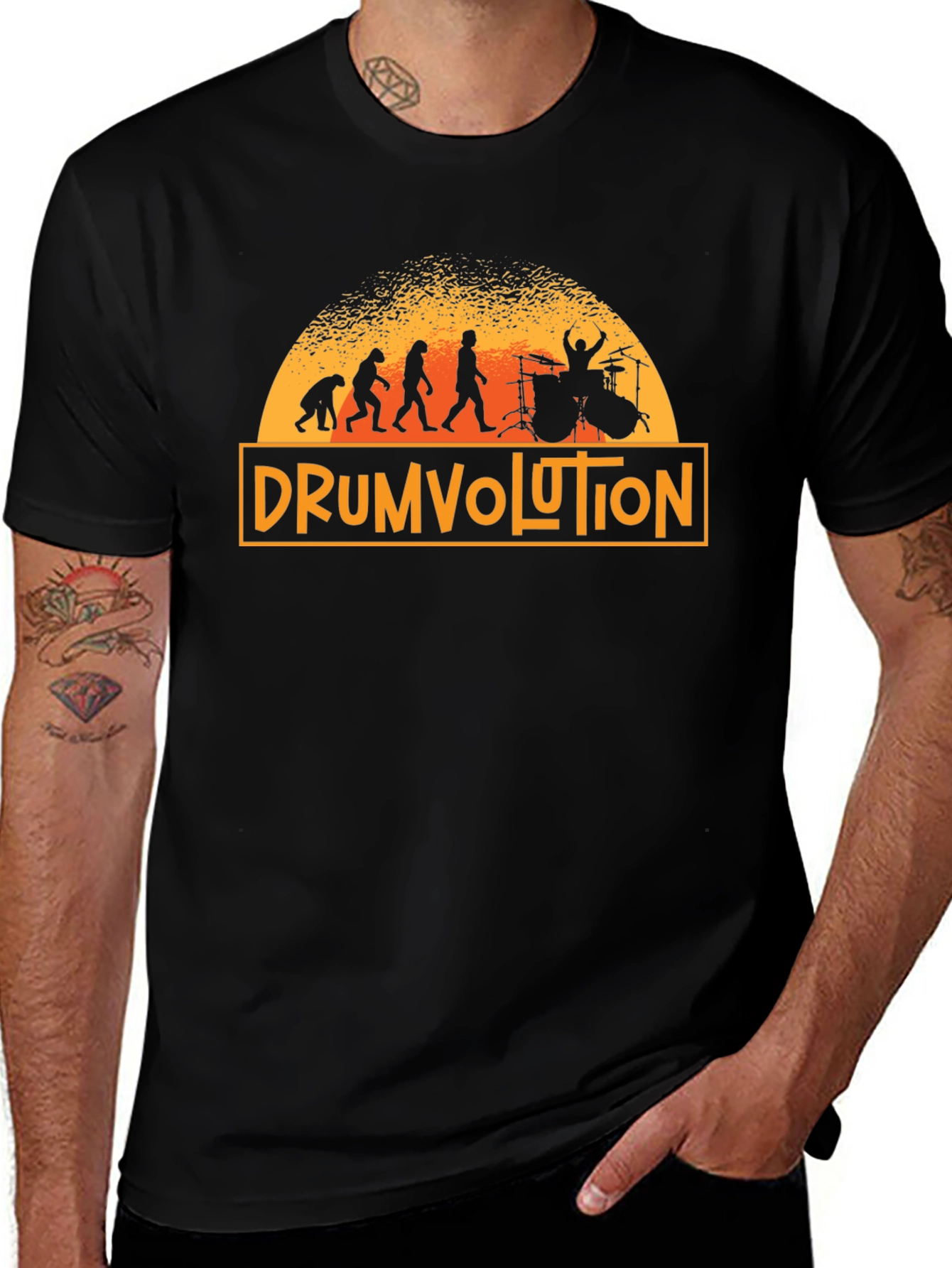 Drumvolution Evolution Drummer T-Shirt