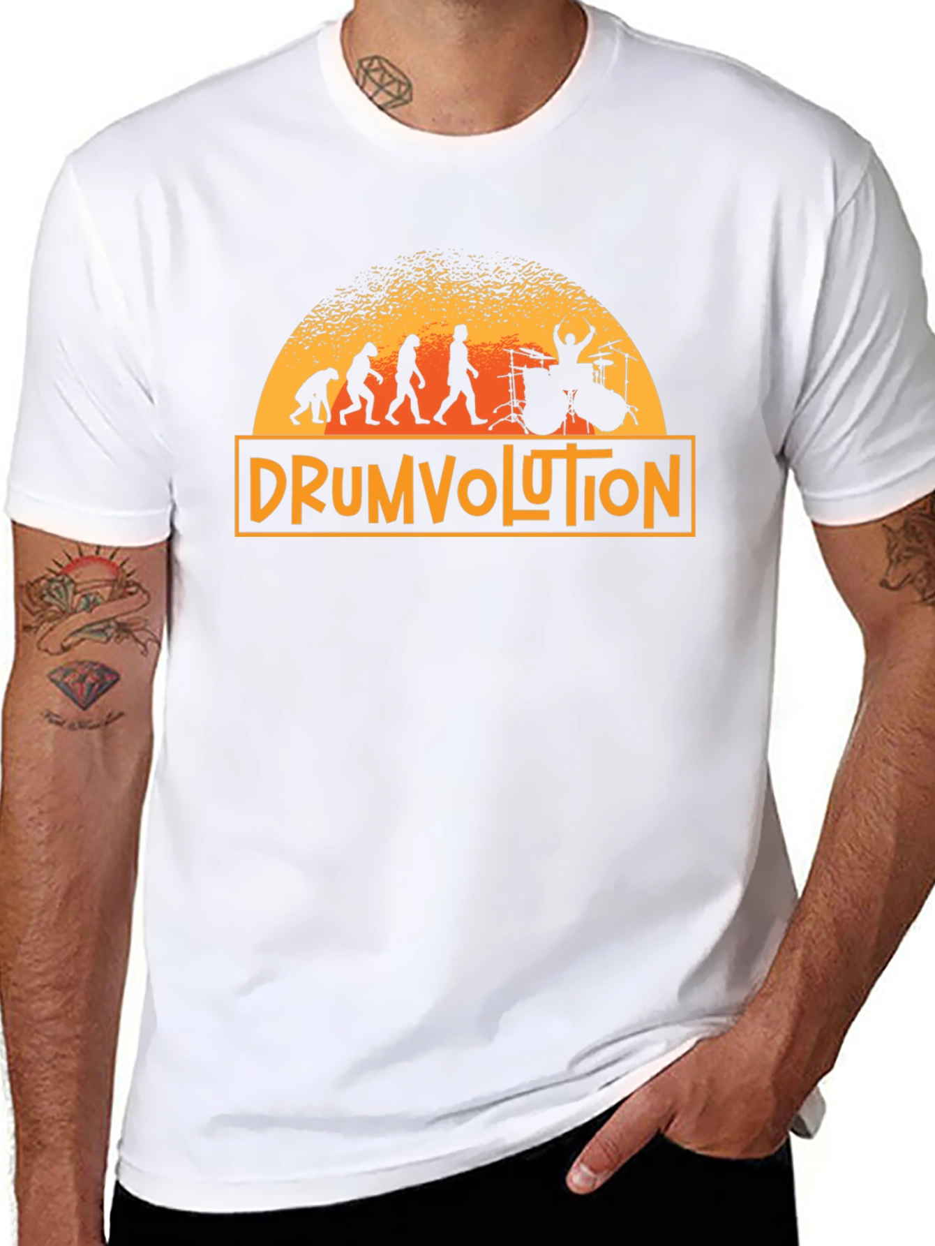 Drumvolution Evolution Drummer T-Shirt
