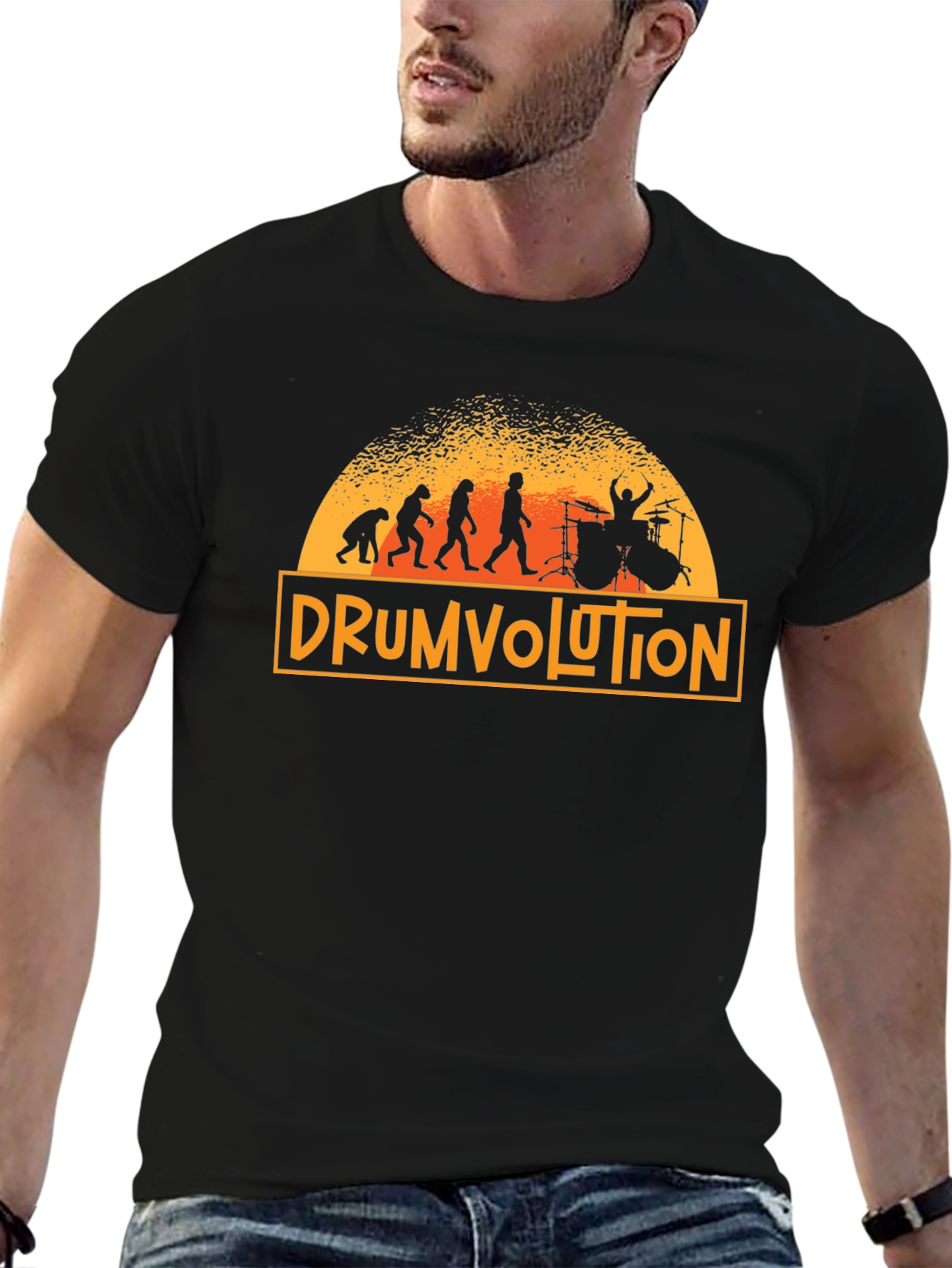 Drumvolution Evolution Drummer T-Shirt