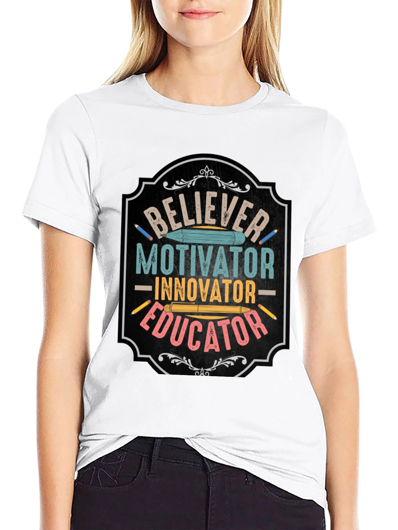 Believer Motivator Educator Graphic Tee