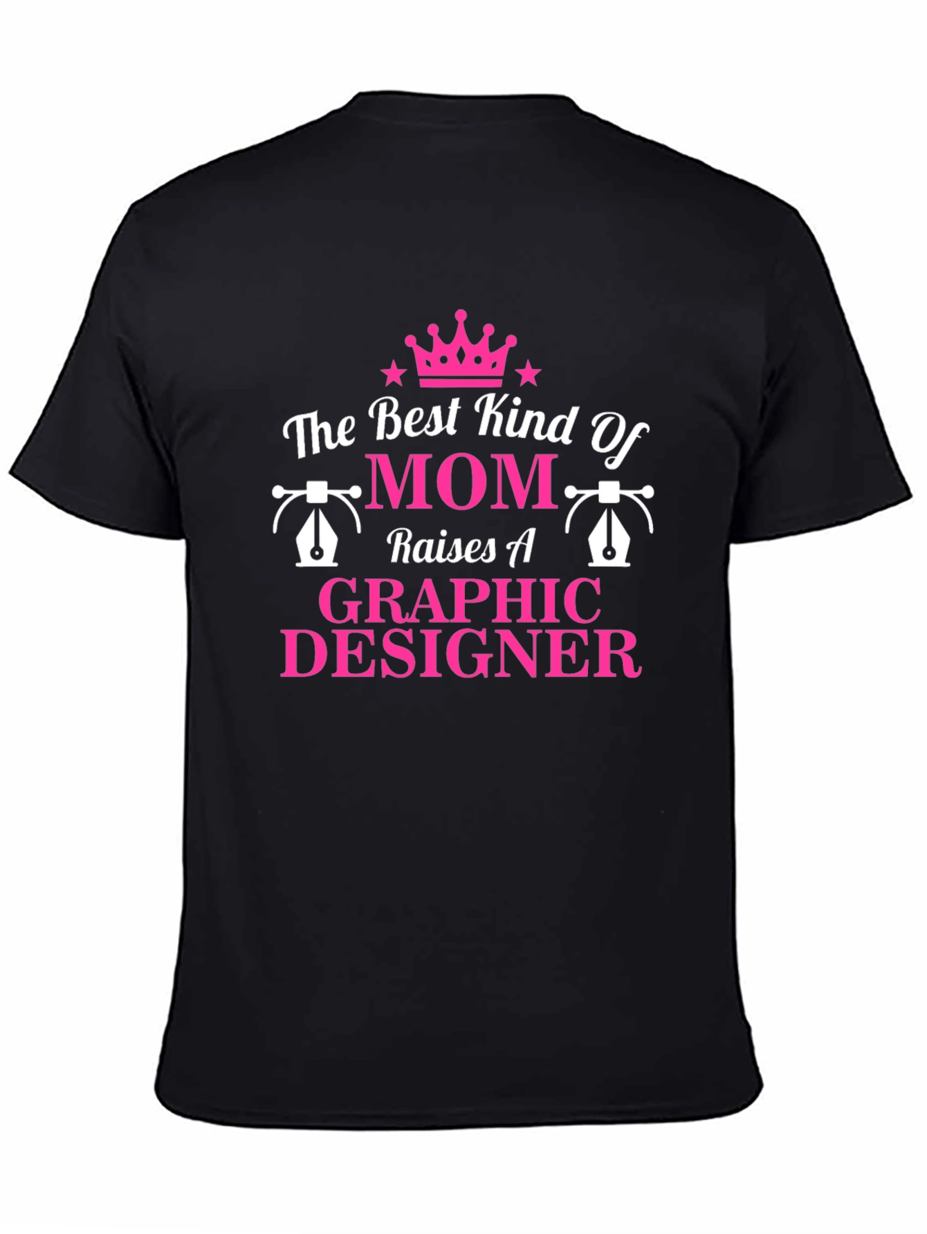 Graphic Designer Mom T-Shirt -  Black Tee