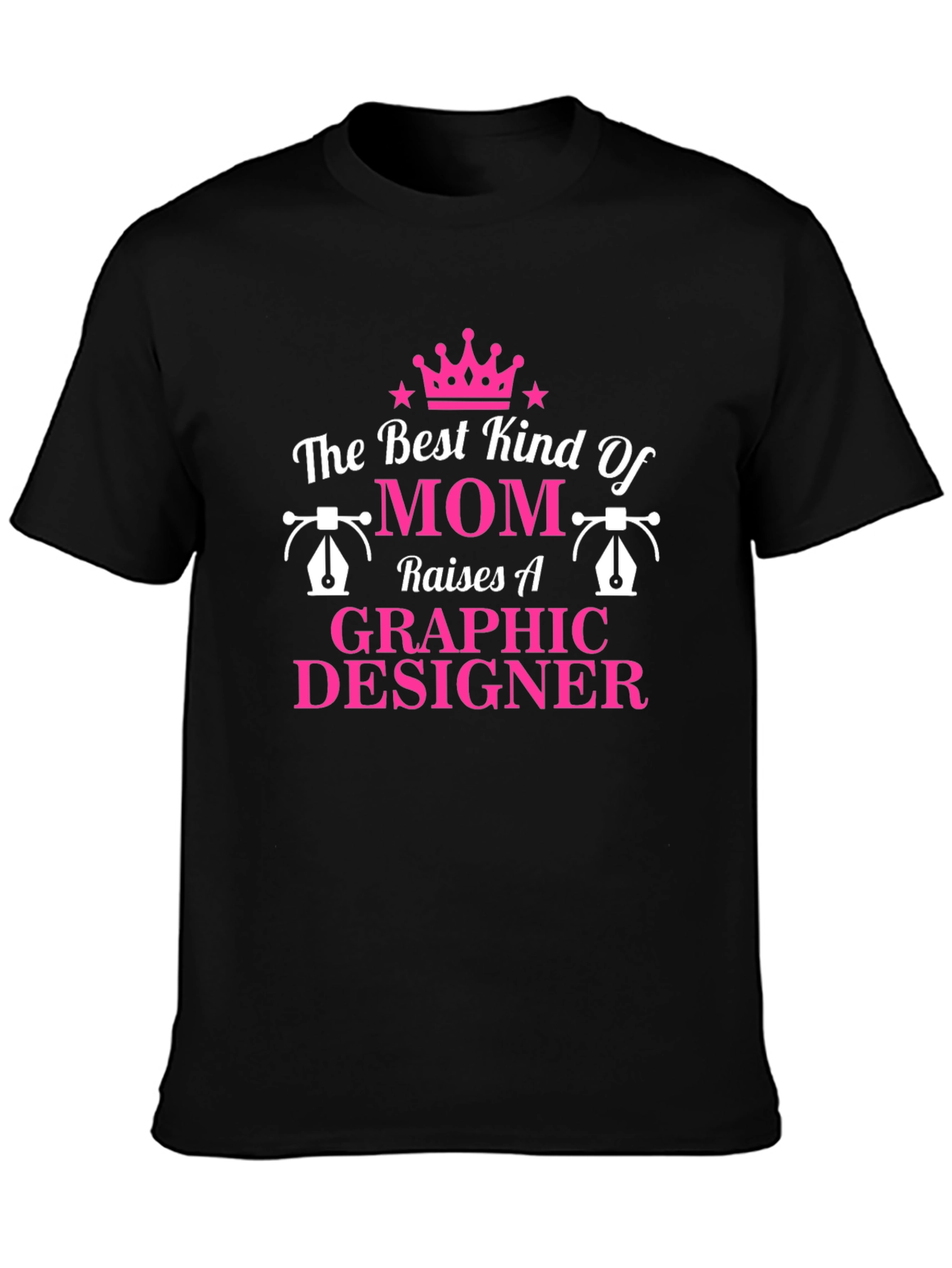 Graphic Designer Mom T-Shirt -  Black Tee