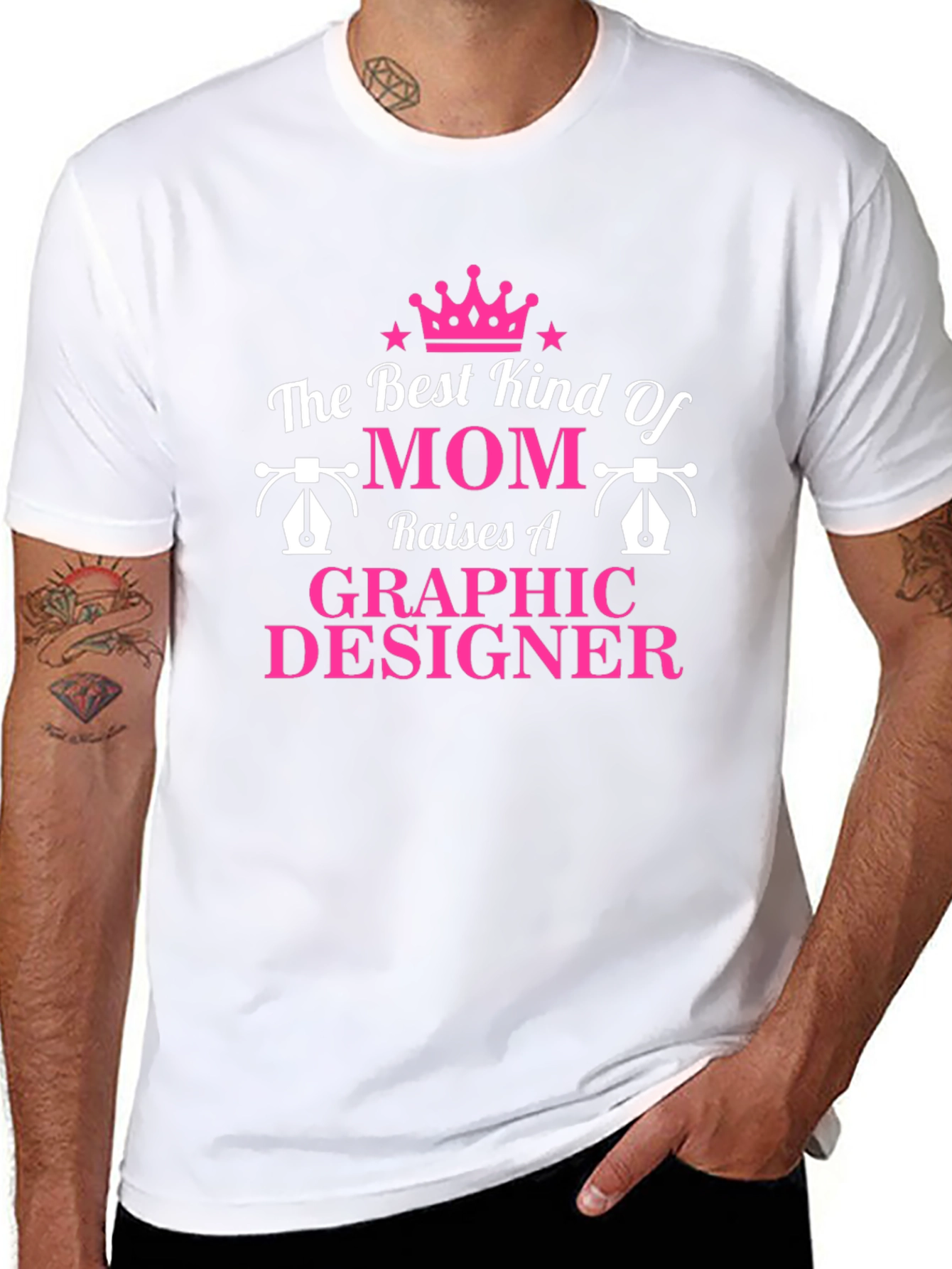 Graphic Designer Mom T-Shirt -  Black Tee