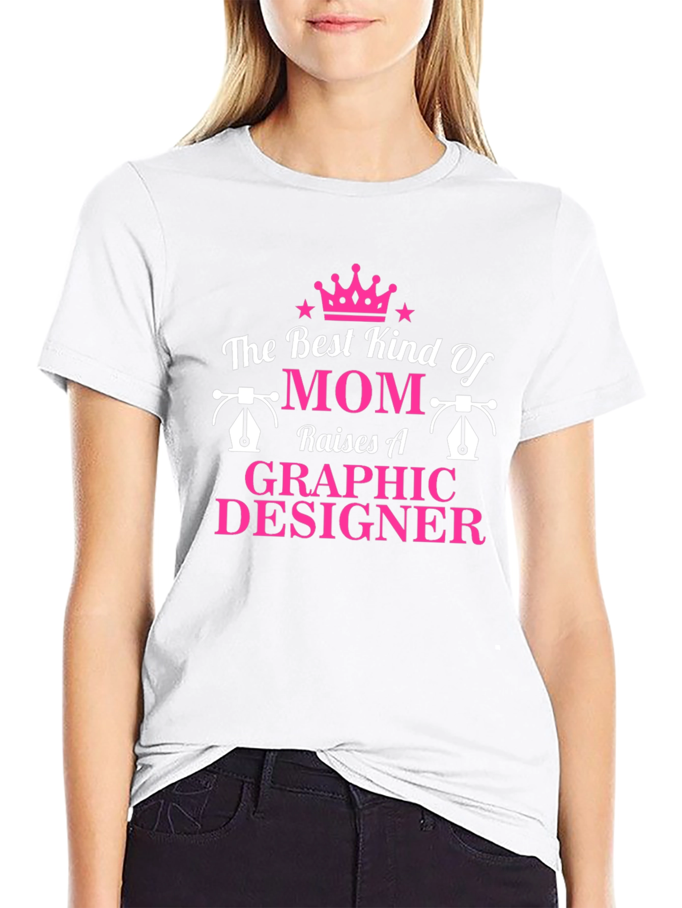 Graphic Designer Mom T-Shirt -  Black Tee
