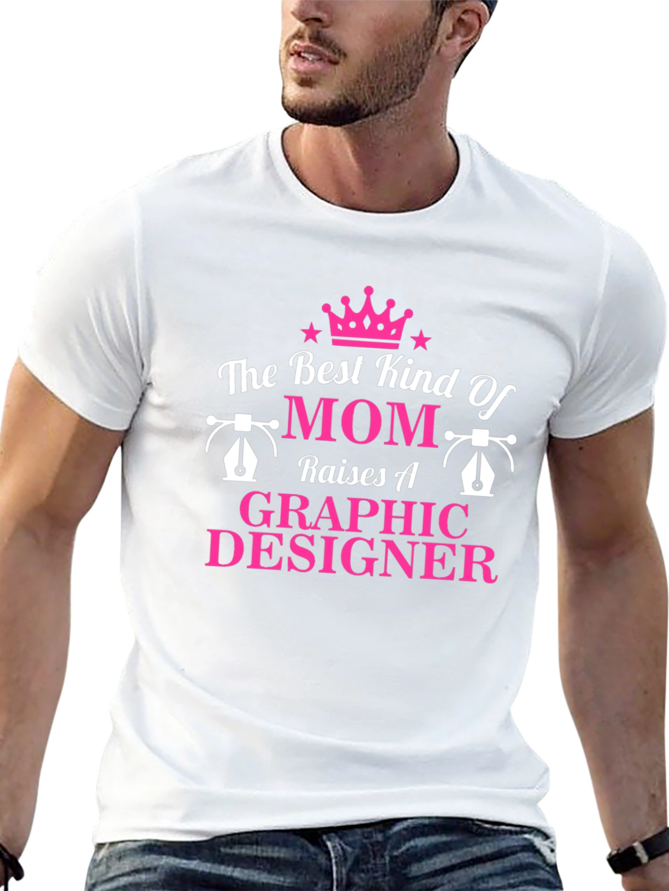 Graphic Designer Mom T-Shirt -  Black Tee