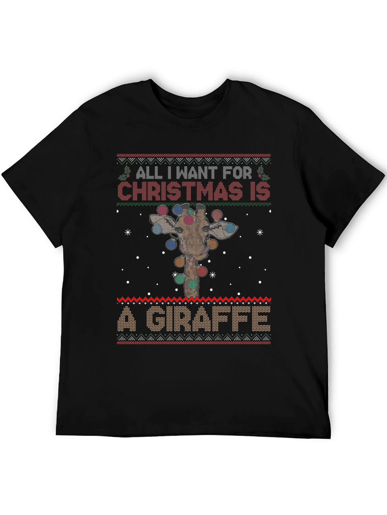 Christmas Giraffe T-Shirt