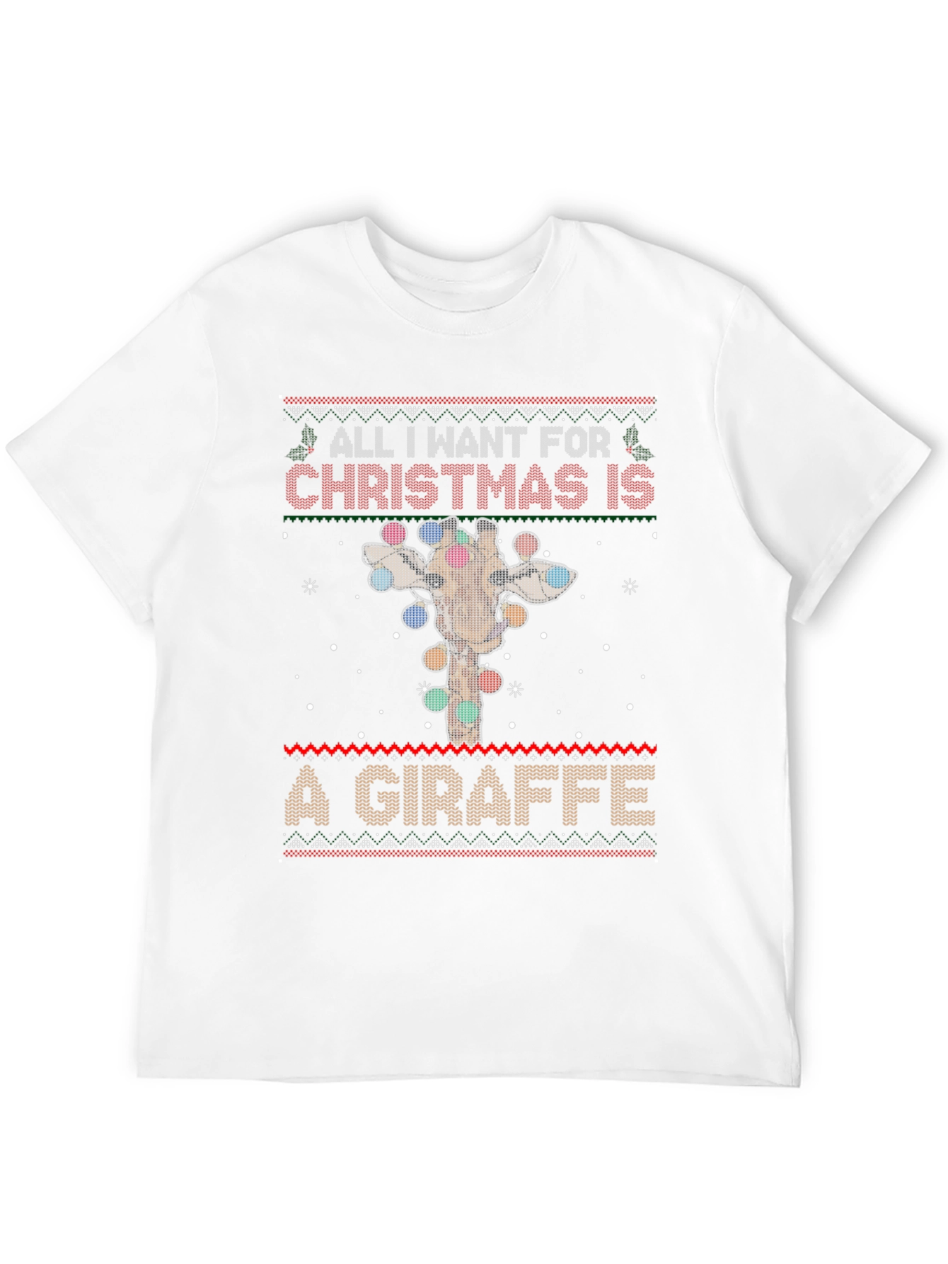 Christmas Giraffe T-Shirt