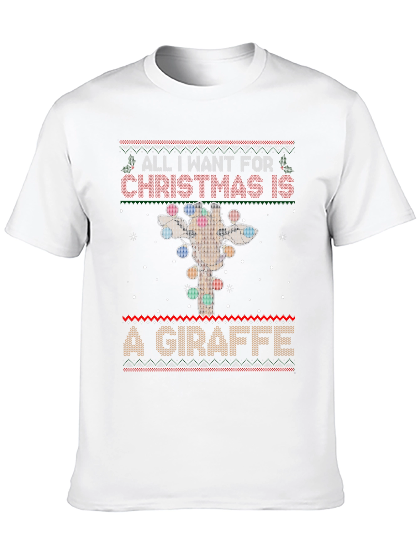 Christmas Giraffe T-Shirt