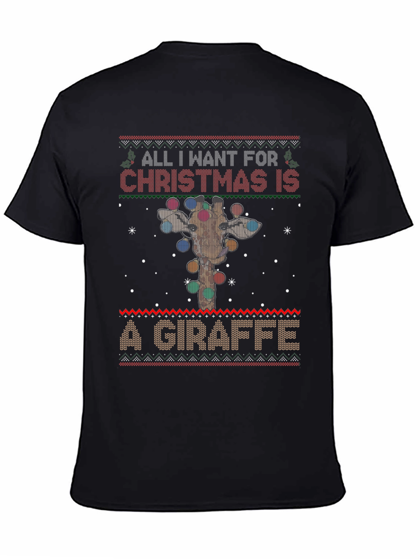 Christmas Giraffe T-Shirt