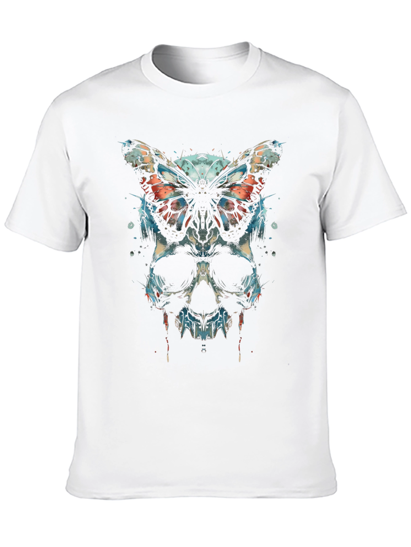 Skull & Butterfly Graphic T-Shirt - Edgy Streetwear