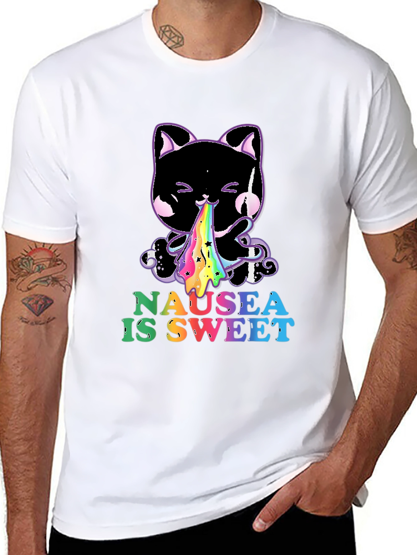 Nausea is Sweet Black T-Shirt