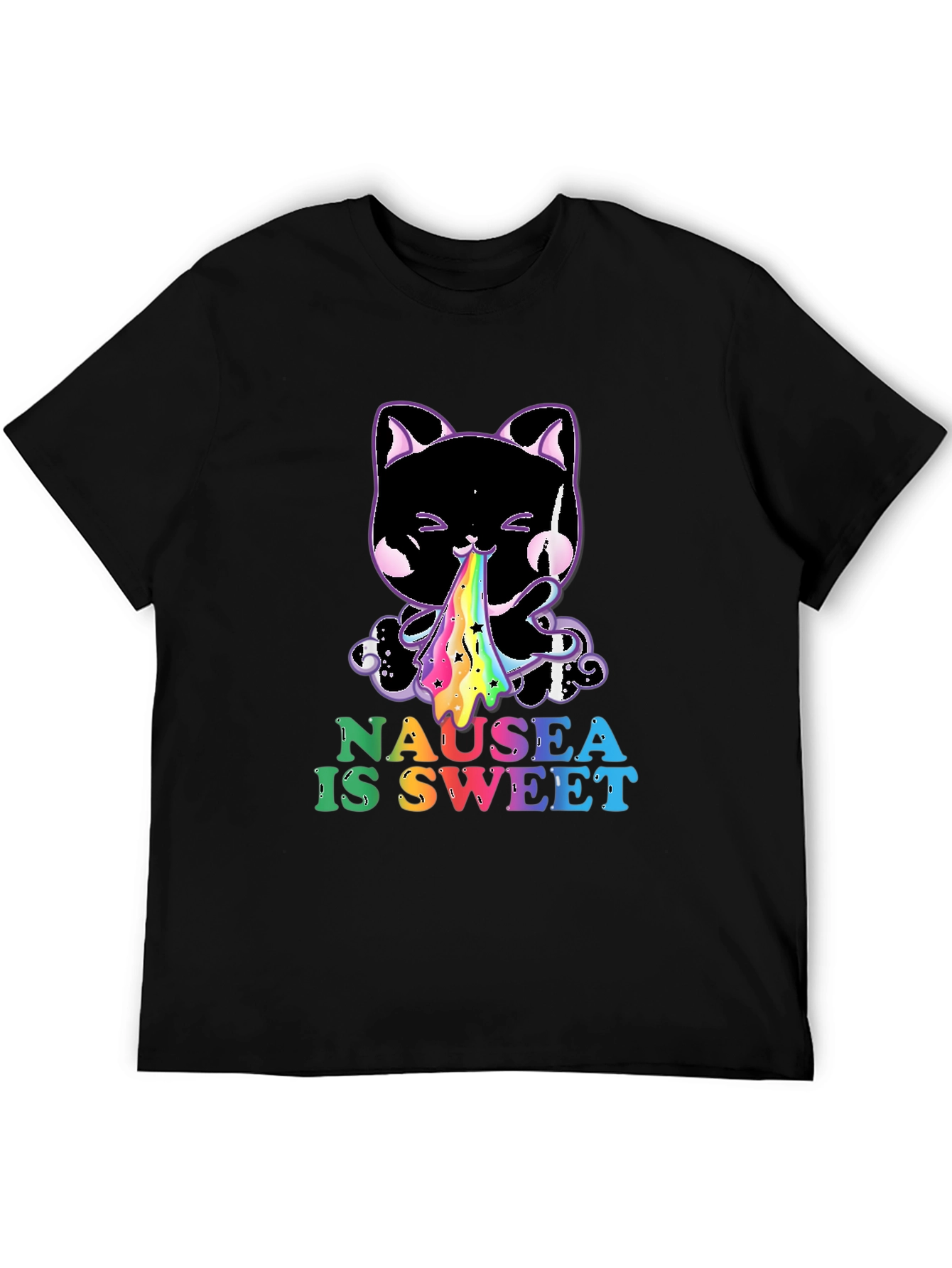 Nausea is Sweet Black T-Shirt