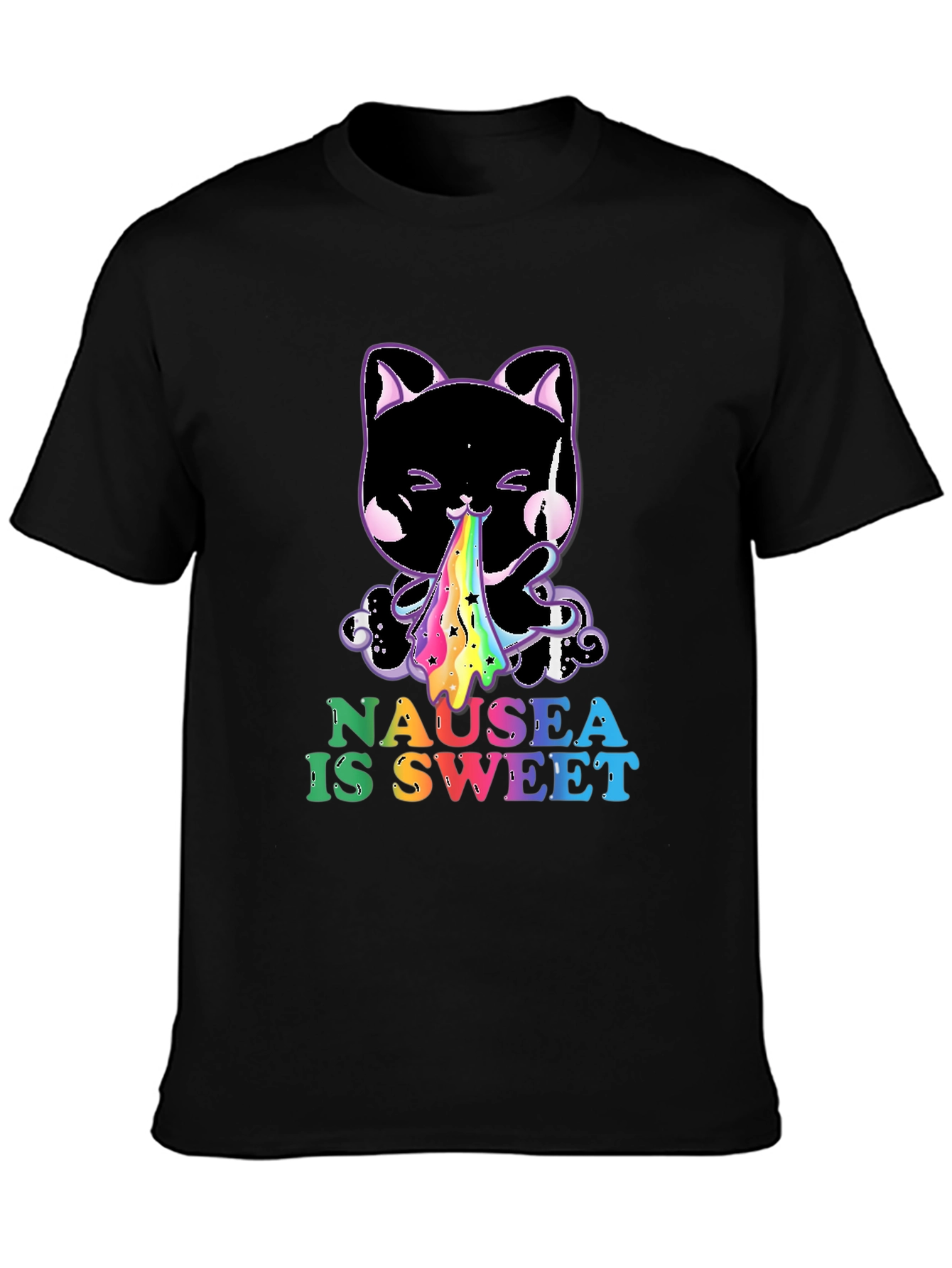 Nausea is Sweet Black T-Shirt