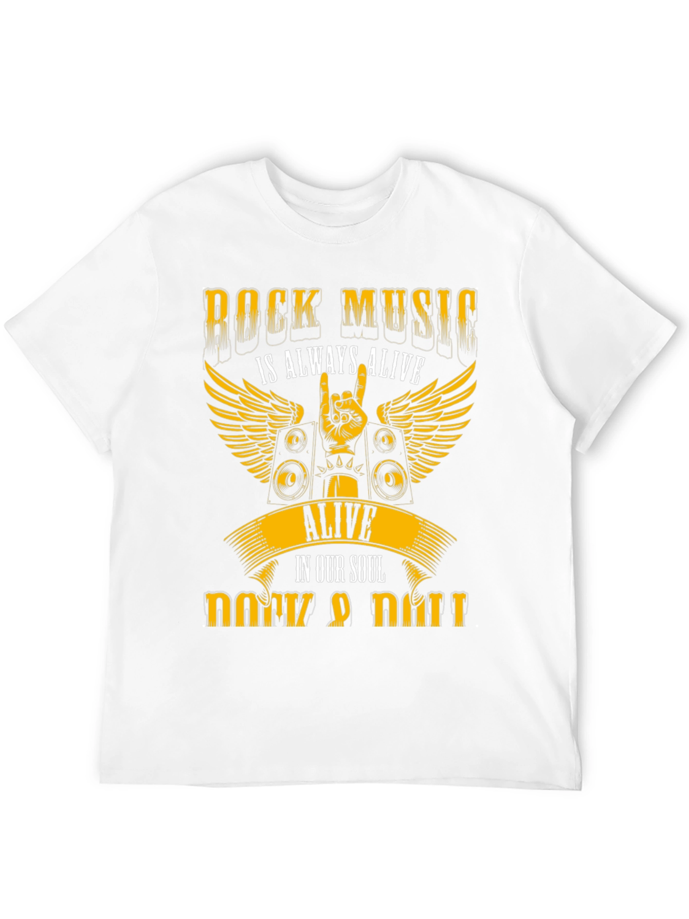 Rock Music Always Alive Black T-Shirt