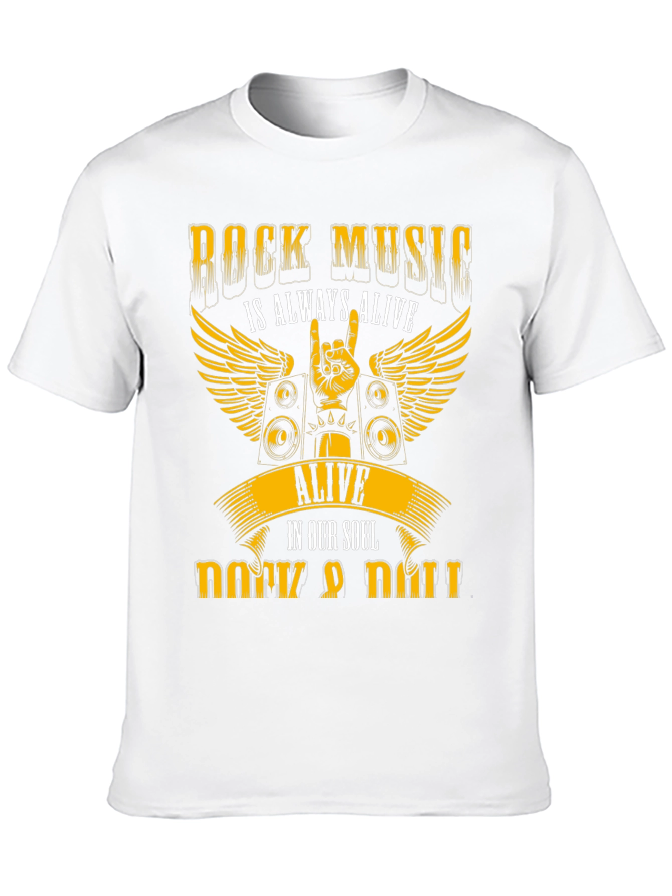 Rock Music Always Alive Black T-Shirt