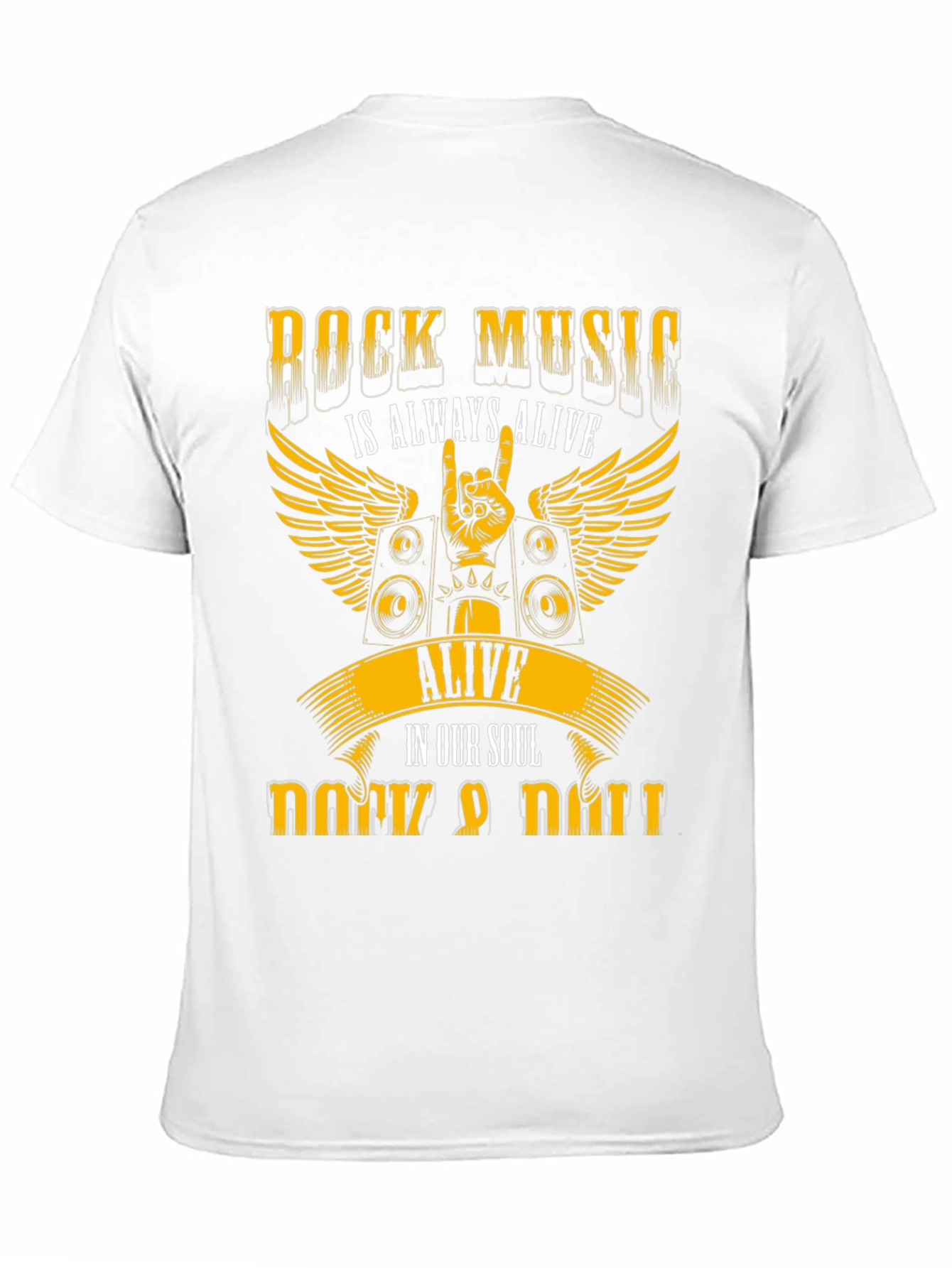 Rock Music Always Alive Black T-Shirt