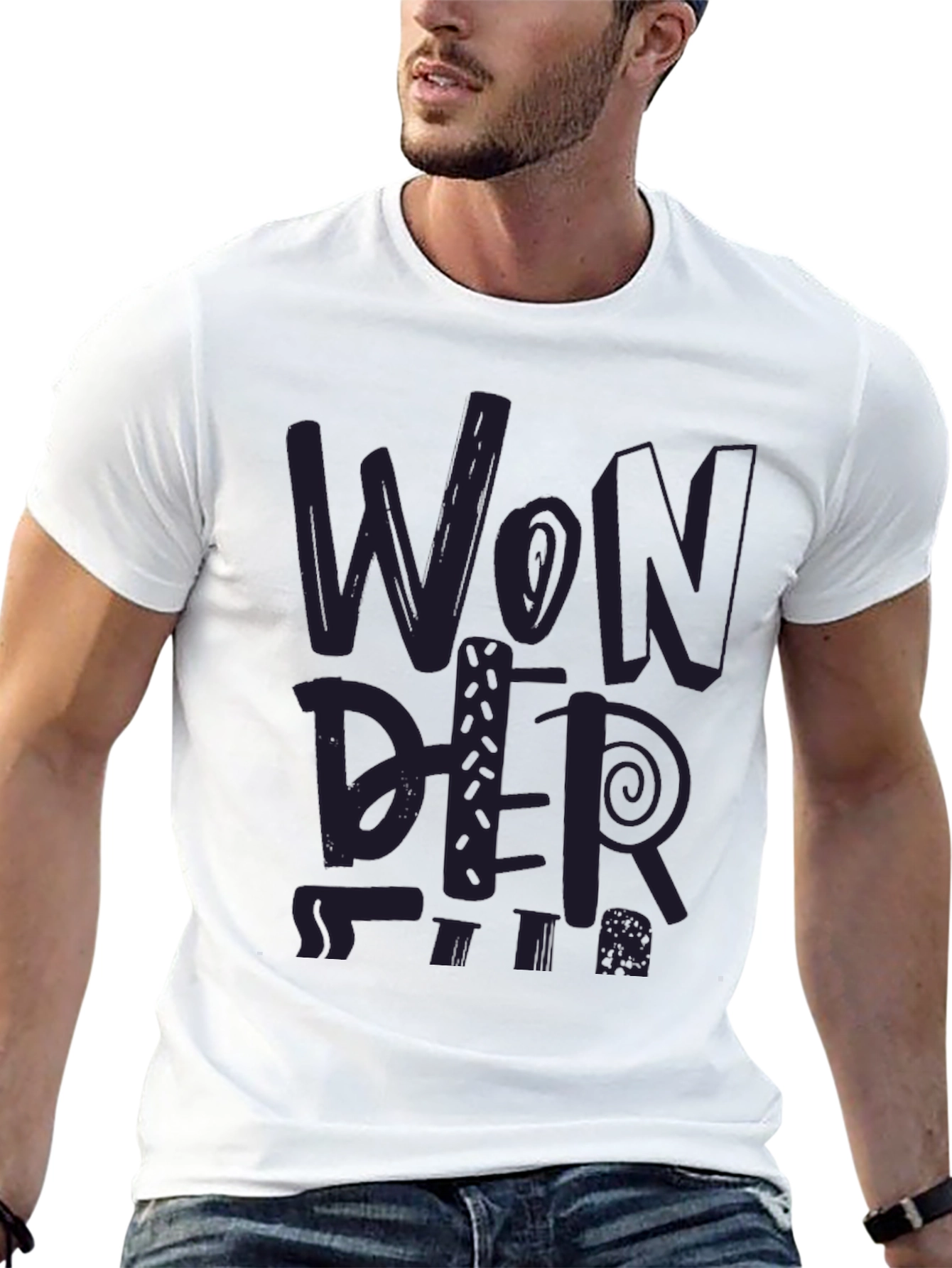 Wonder Graphic Tee - Trendy Print