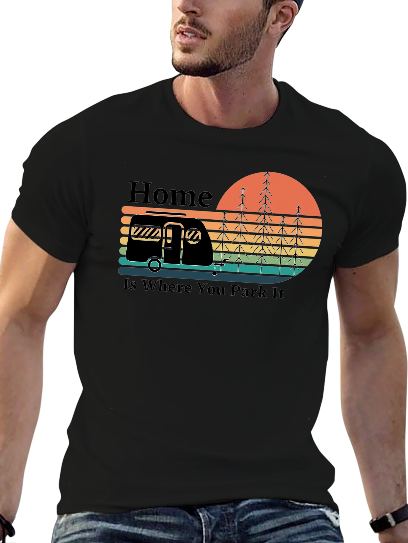Home Is Where You Park It Camping T-Shirt
