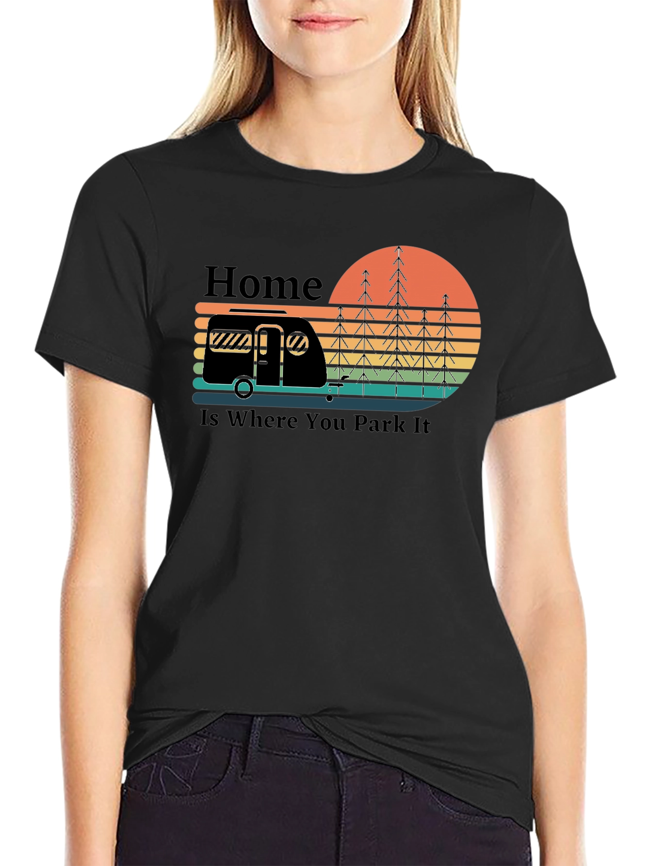Home Is Where You Park It Camping T-Shirt
