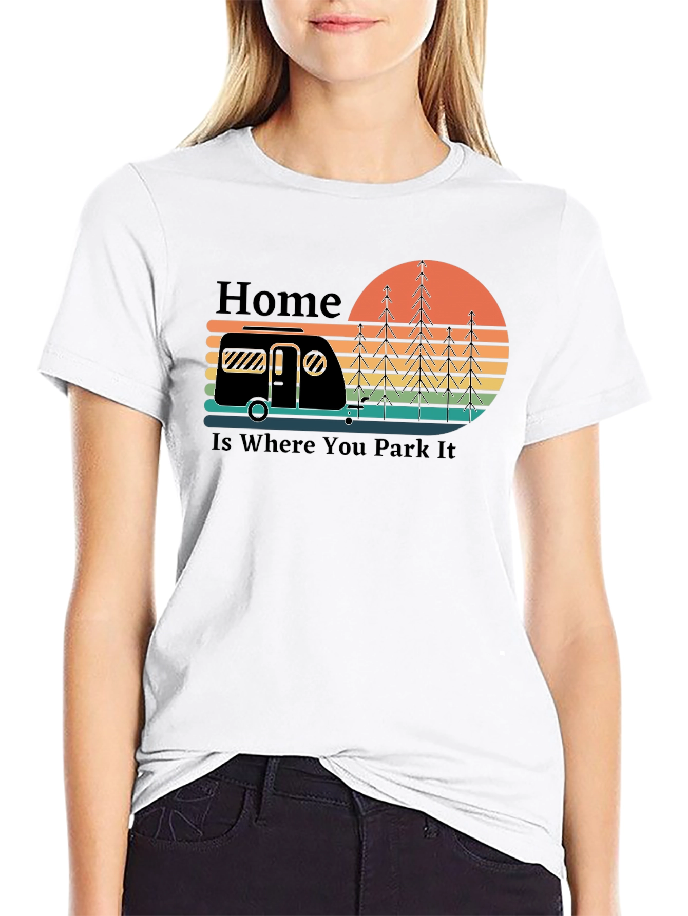 Home Is Where You Park It Camping T-Shirt
