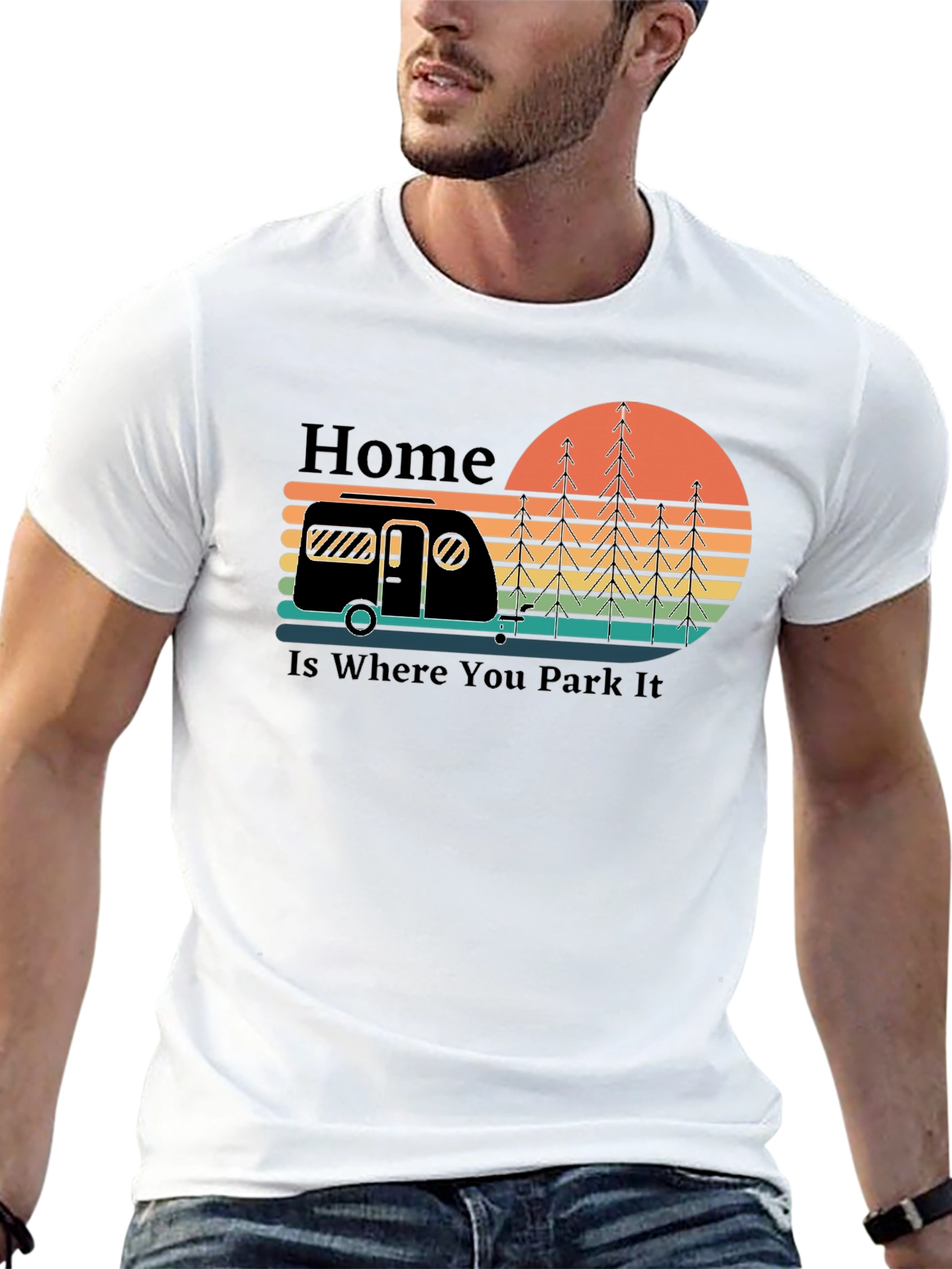 Home Is Where You Park It Camping T-Shirt
