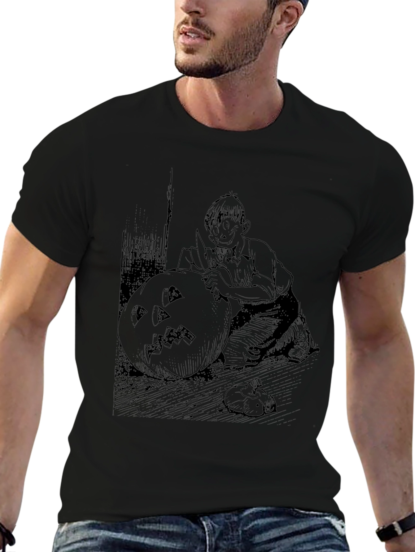 Halloween Carving T-Shirt - Spooky Season Tee