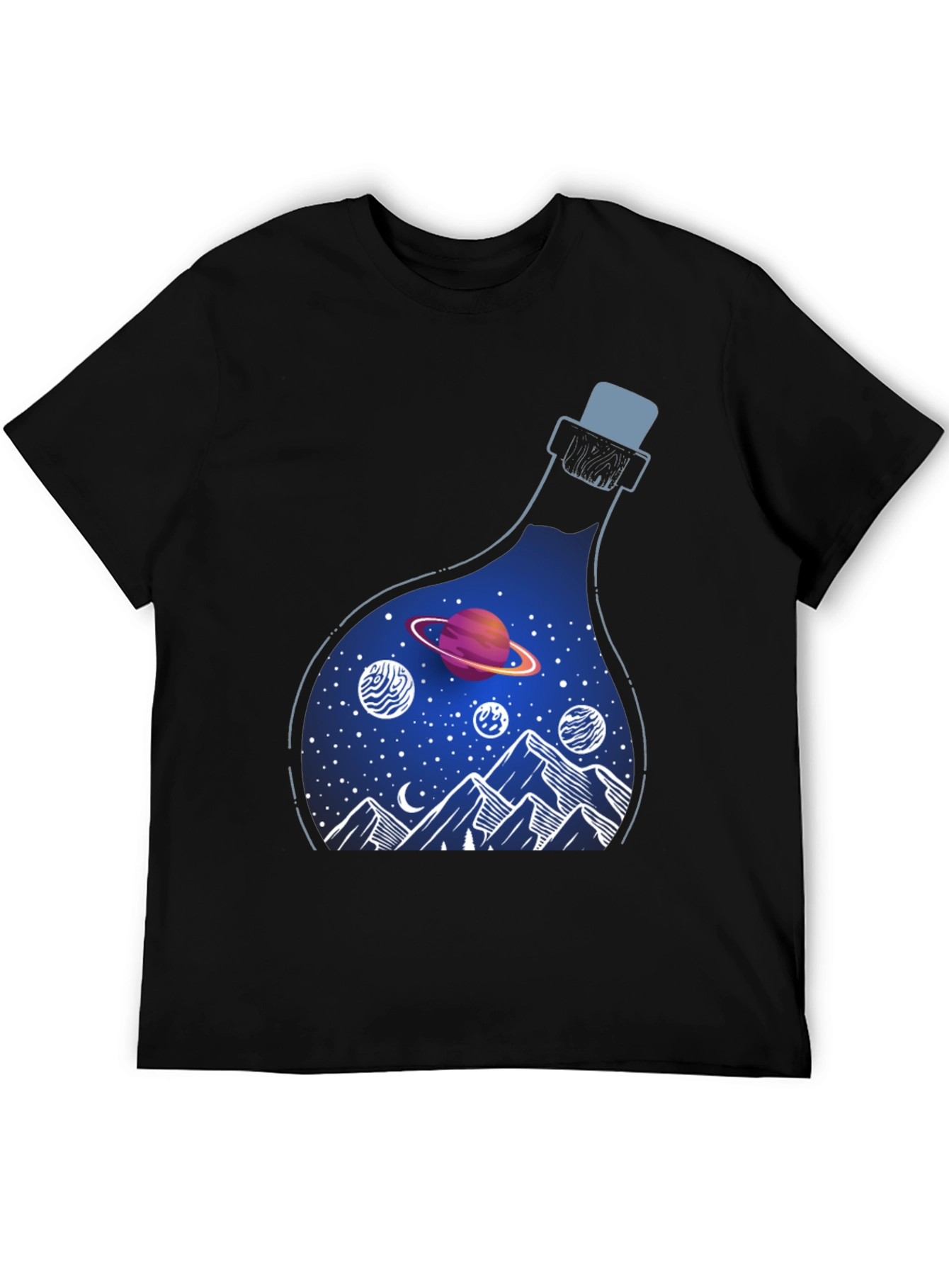 Cosmic Dreams T-Shirt: Galaxy in a Bottle