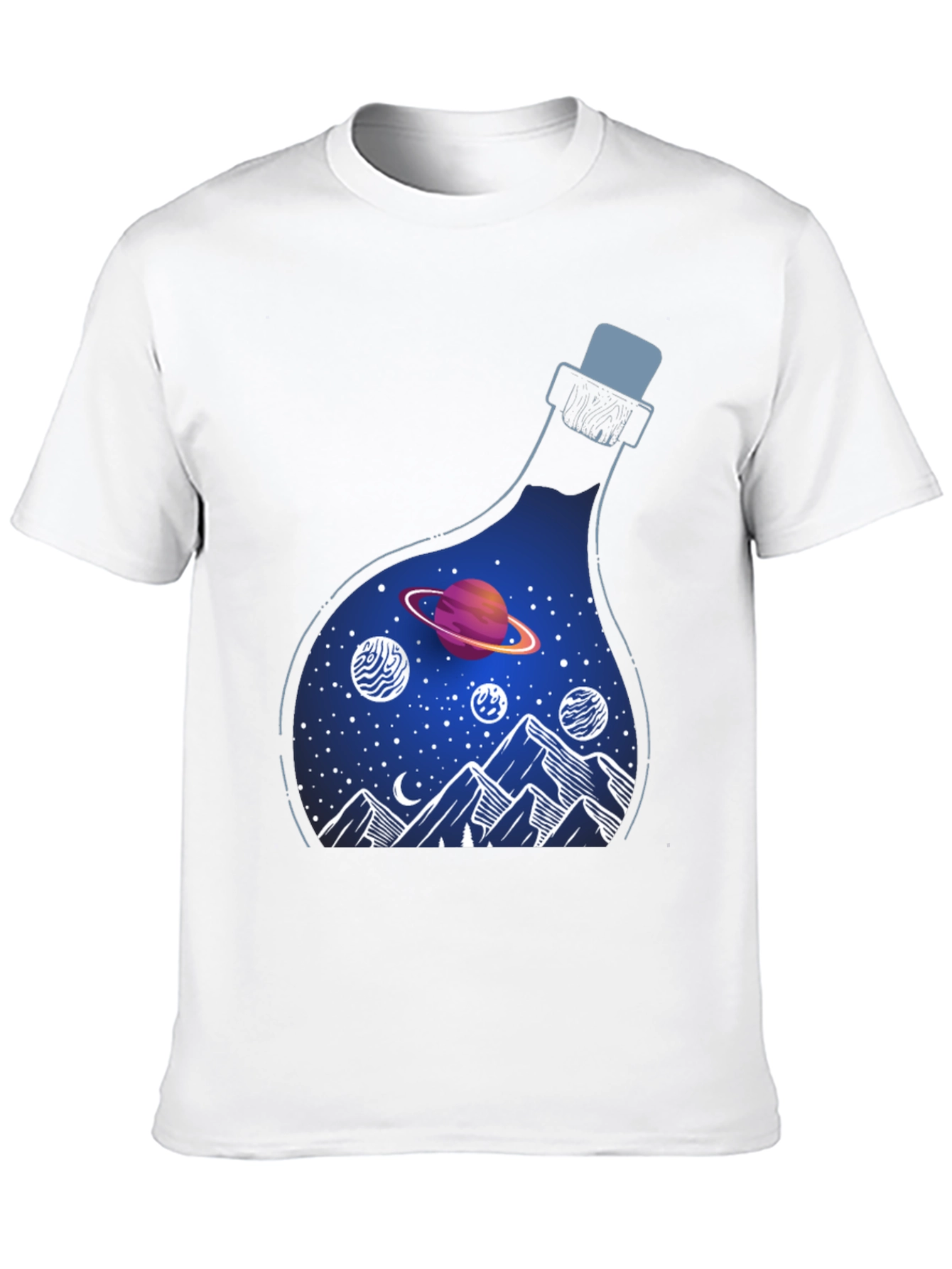 Cosmic Dreams T-Shirt: Galaxy in a Bottle