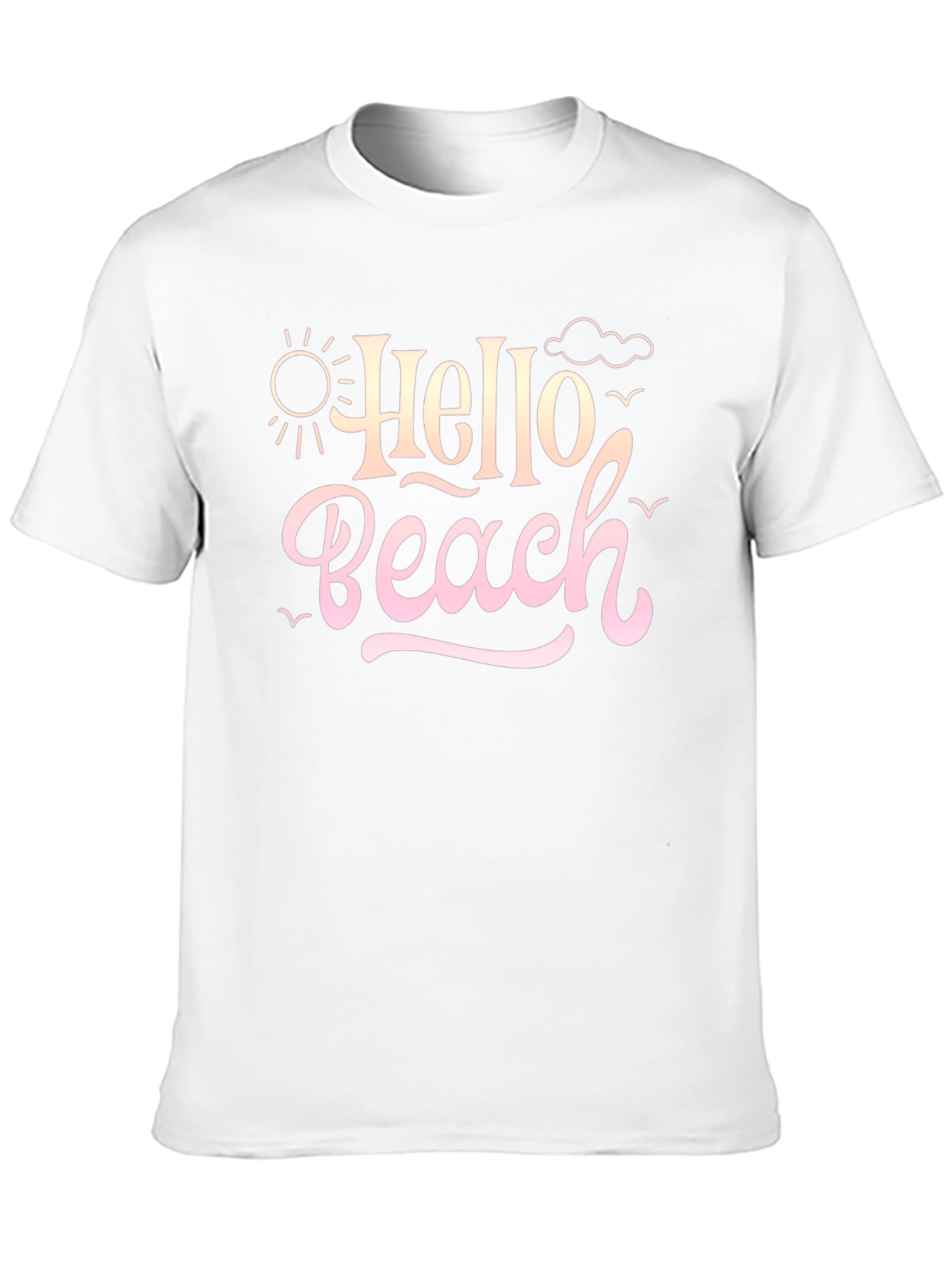 Hello Beach Graphic T-Shirt - Summer Ready