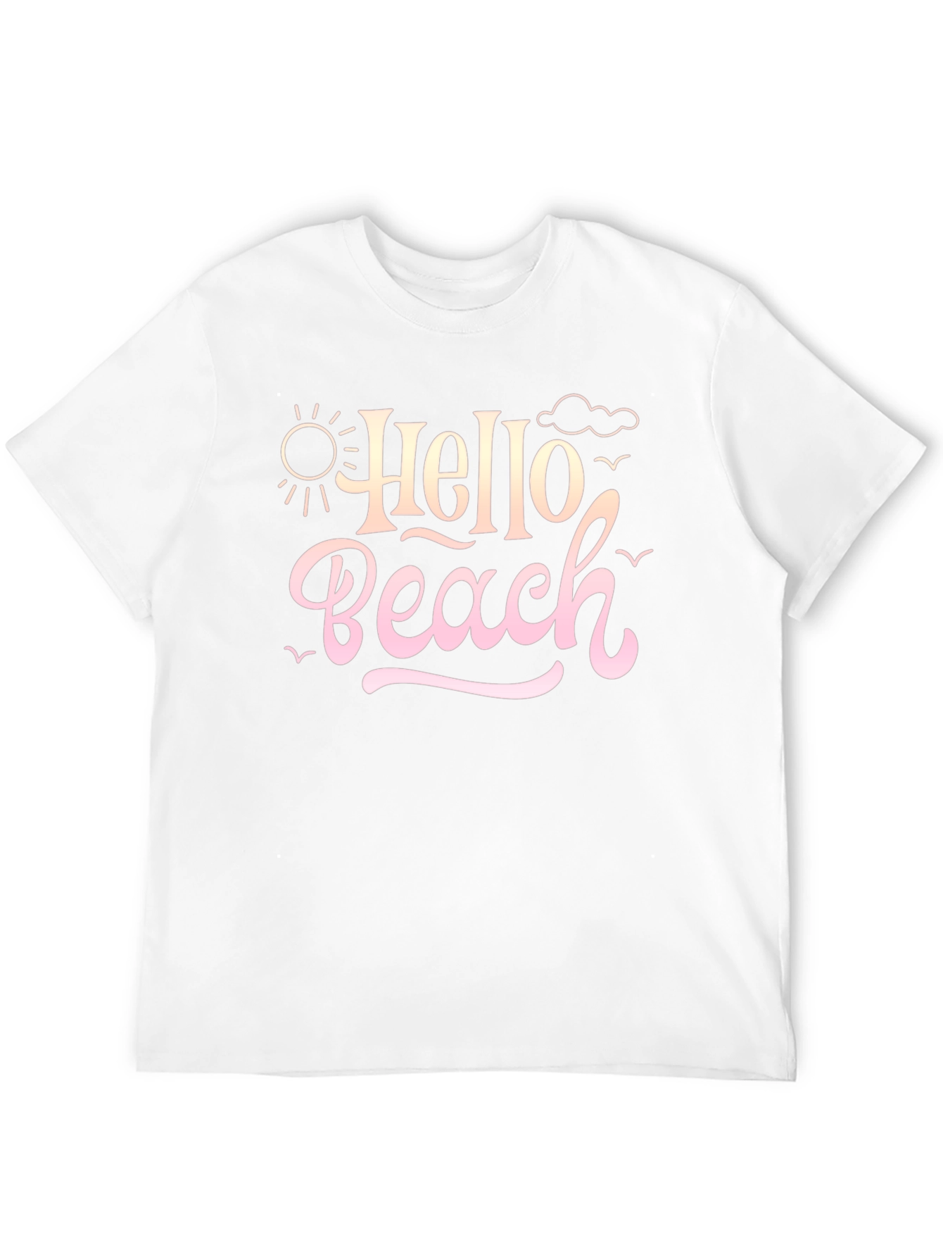 Hello Beach Graphic T-Shirt - Summer Ready
