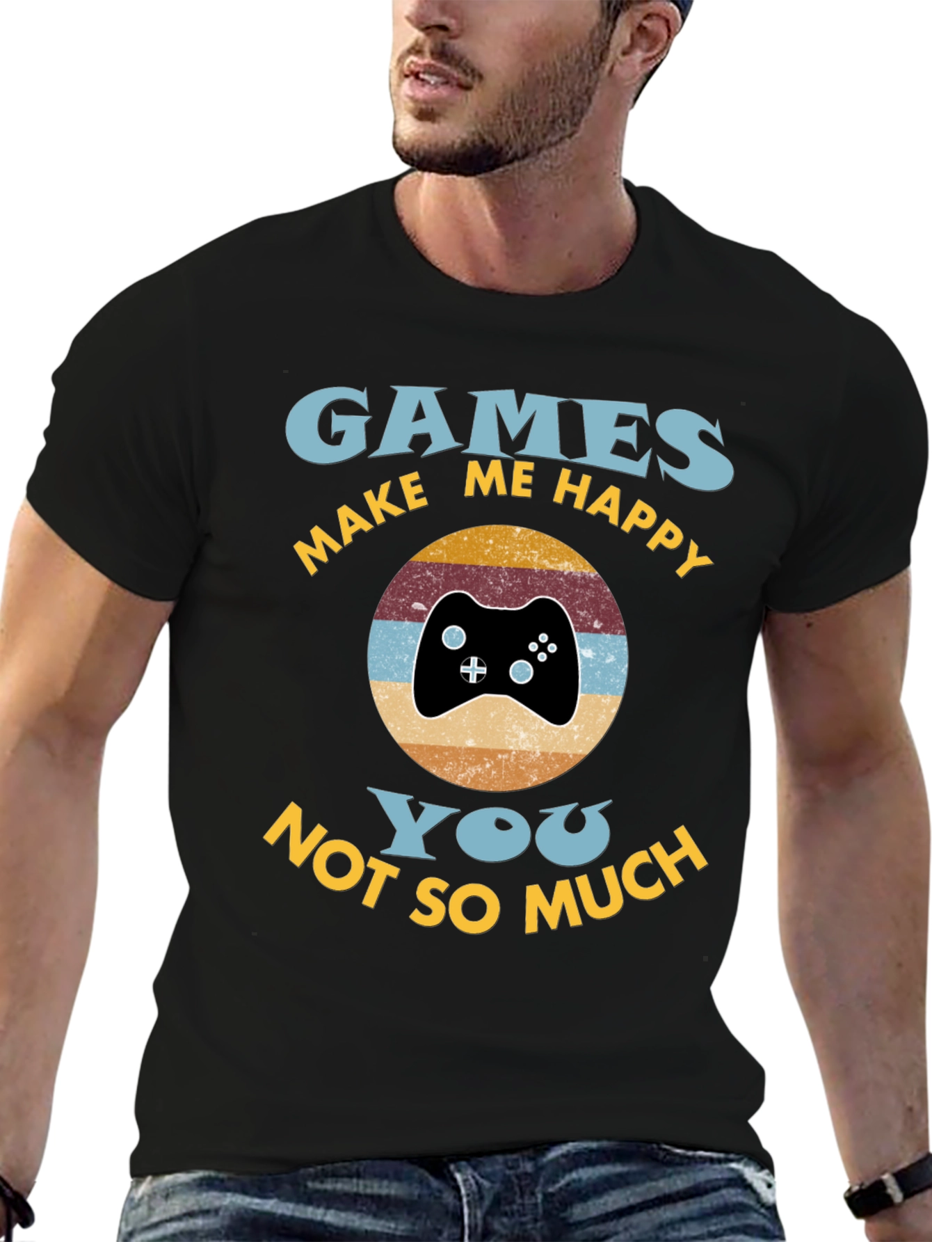 Games Make Me Happy Graphic Tee