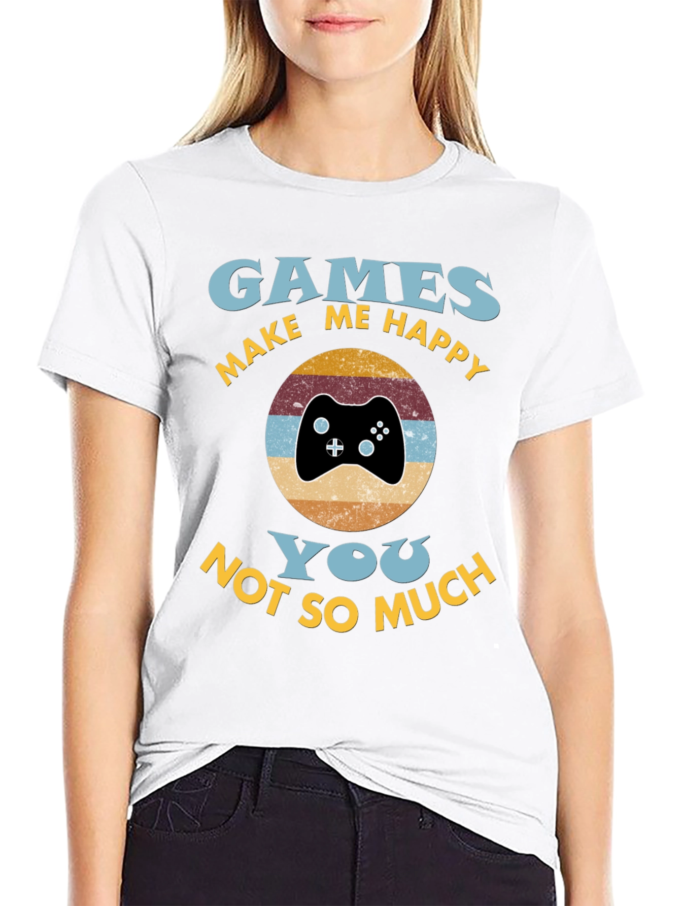 Games Make Me Happy Graphic Tee