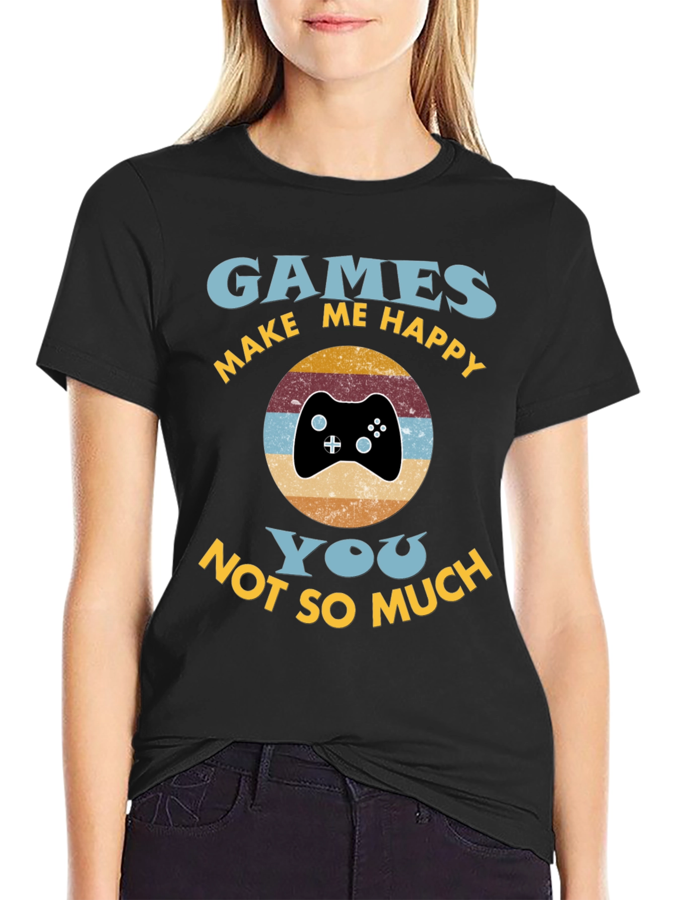 Games Make Me Happy Graphic Tee