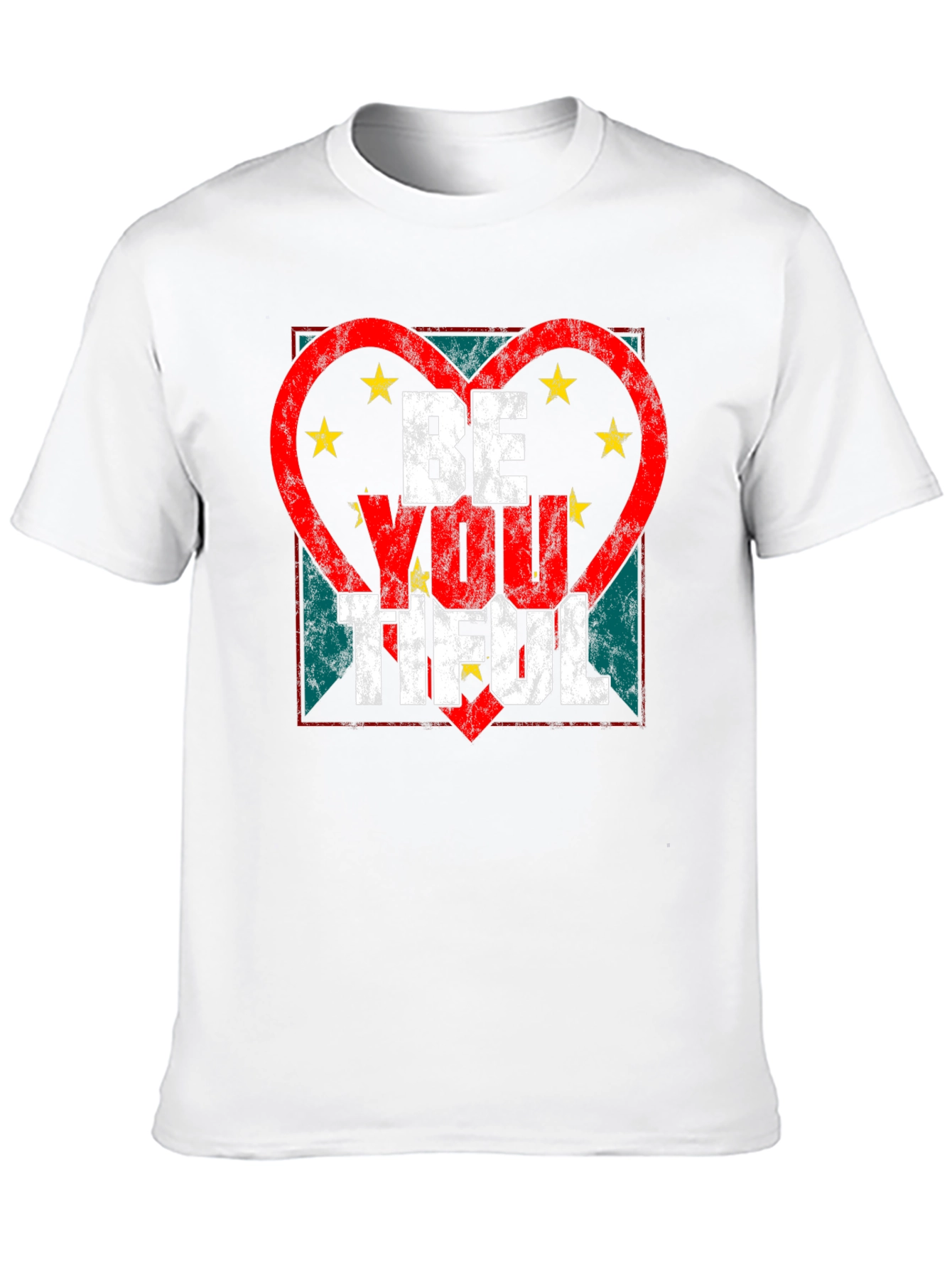 Be You Tiful Graphic Tee - Heart Star Design