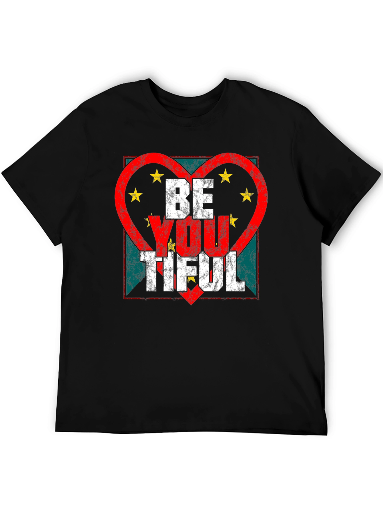 Be You Tiful Graphic Tee - Heart Star Design