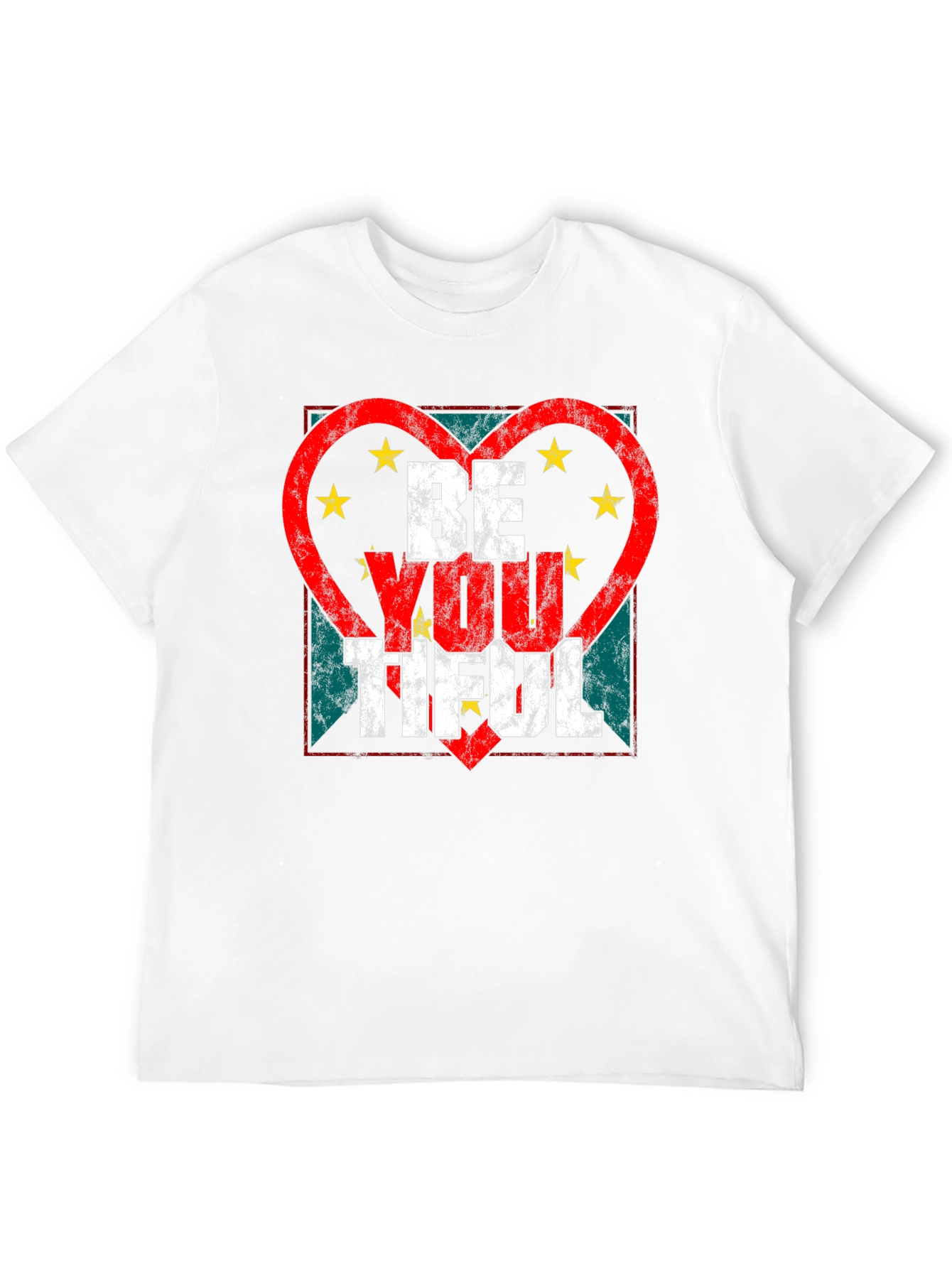 Be You Tiful Graphic Tee - Heart Star Design