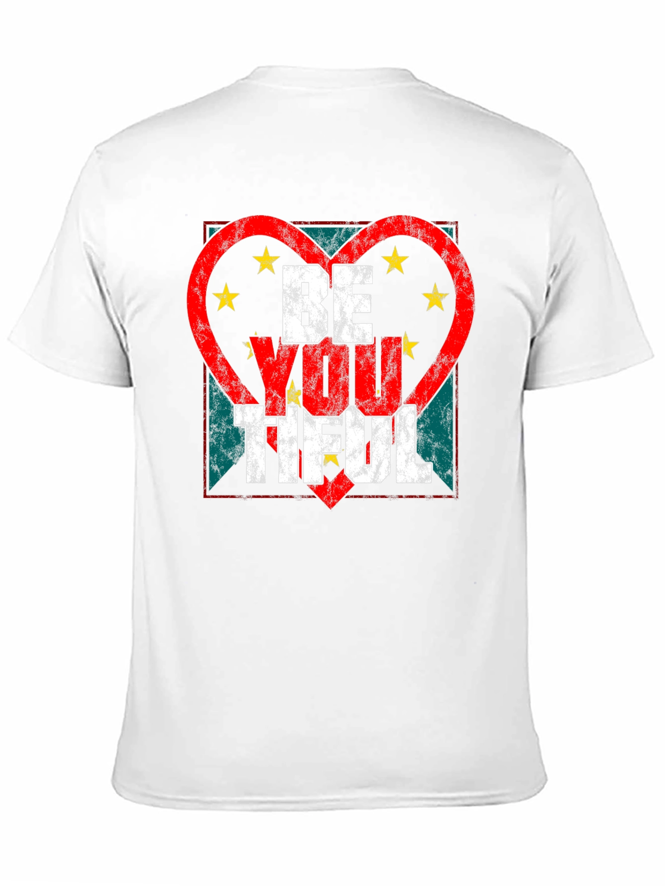 Be You Tiful Graphic Tee - Heart Star Design