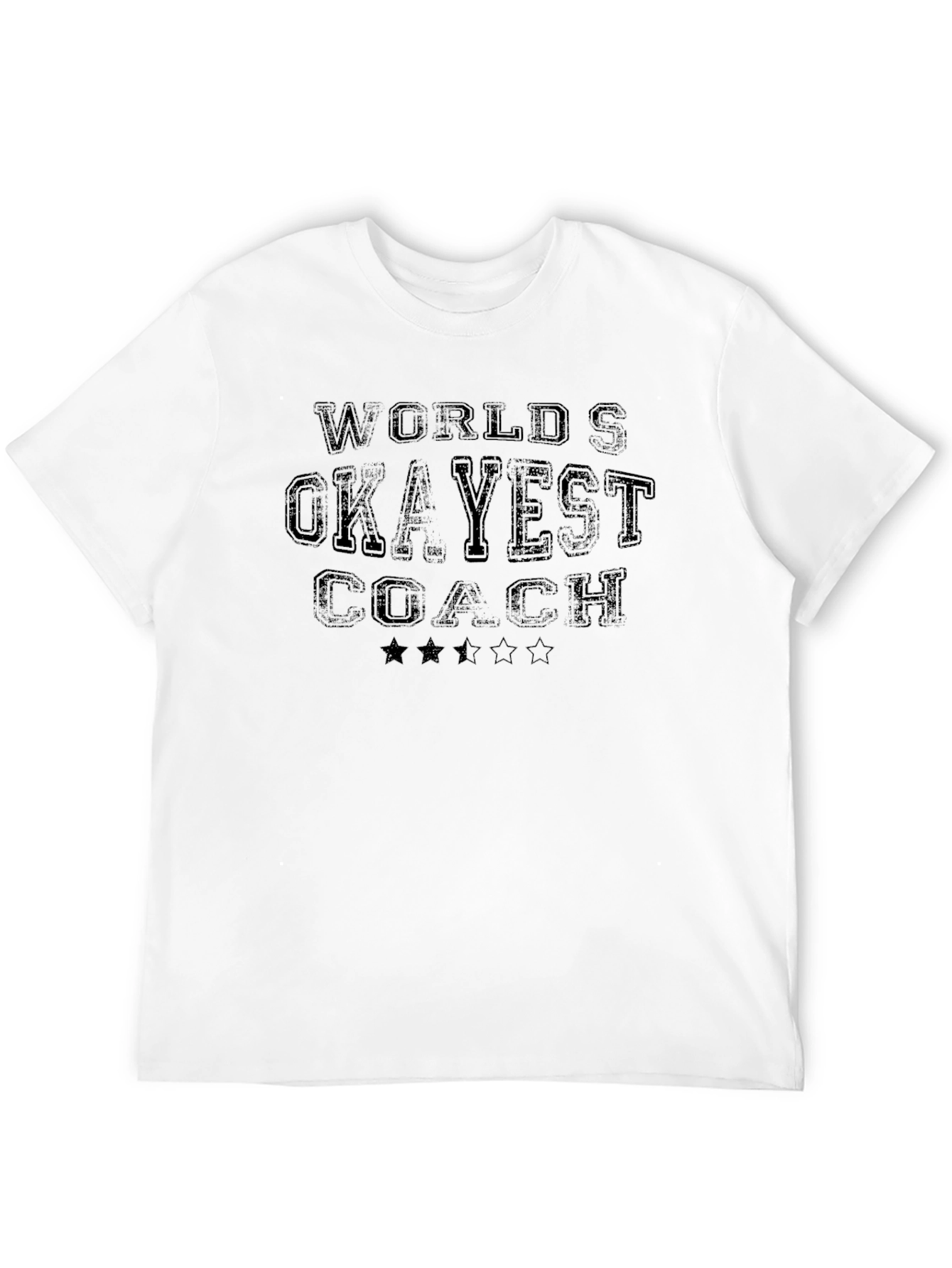 Worlds Okayest Coach Funny Graphic Tee