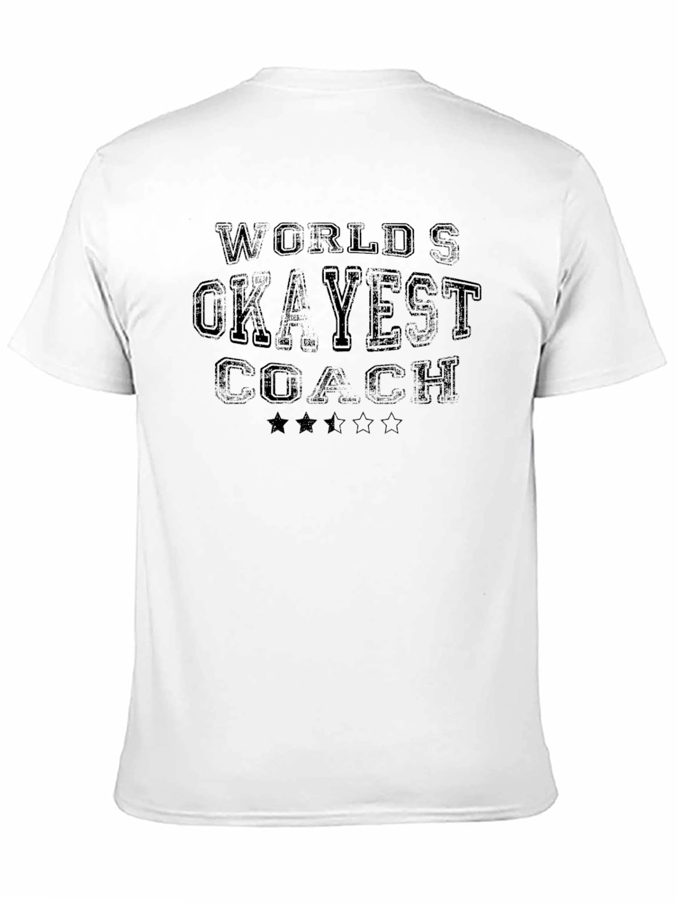 Worlds Okayest Coach Funny Graphic Tee