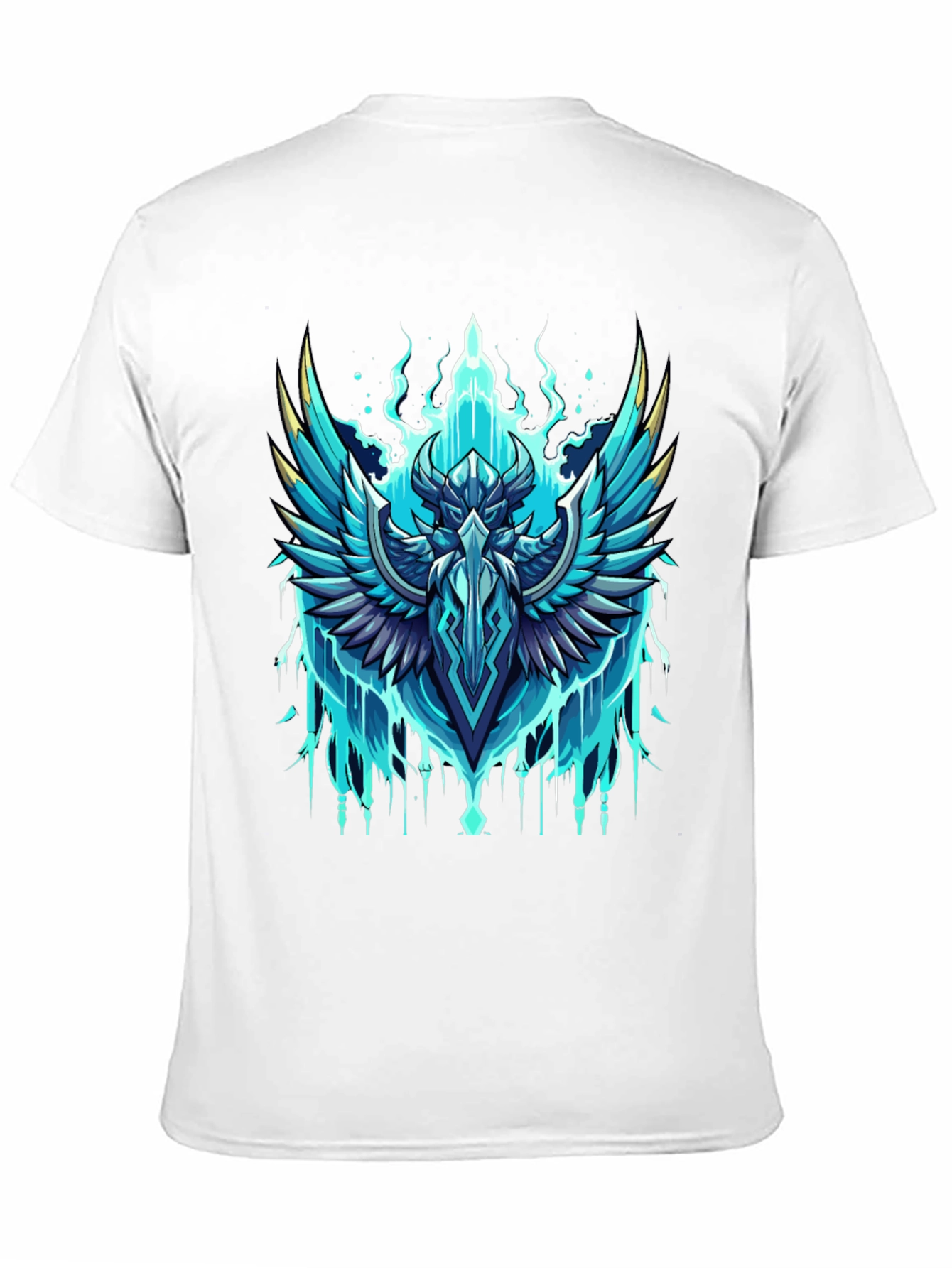 Epic Winged Crest Graphic Tee - Black Cotton