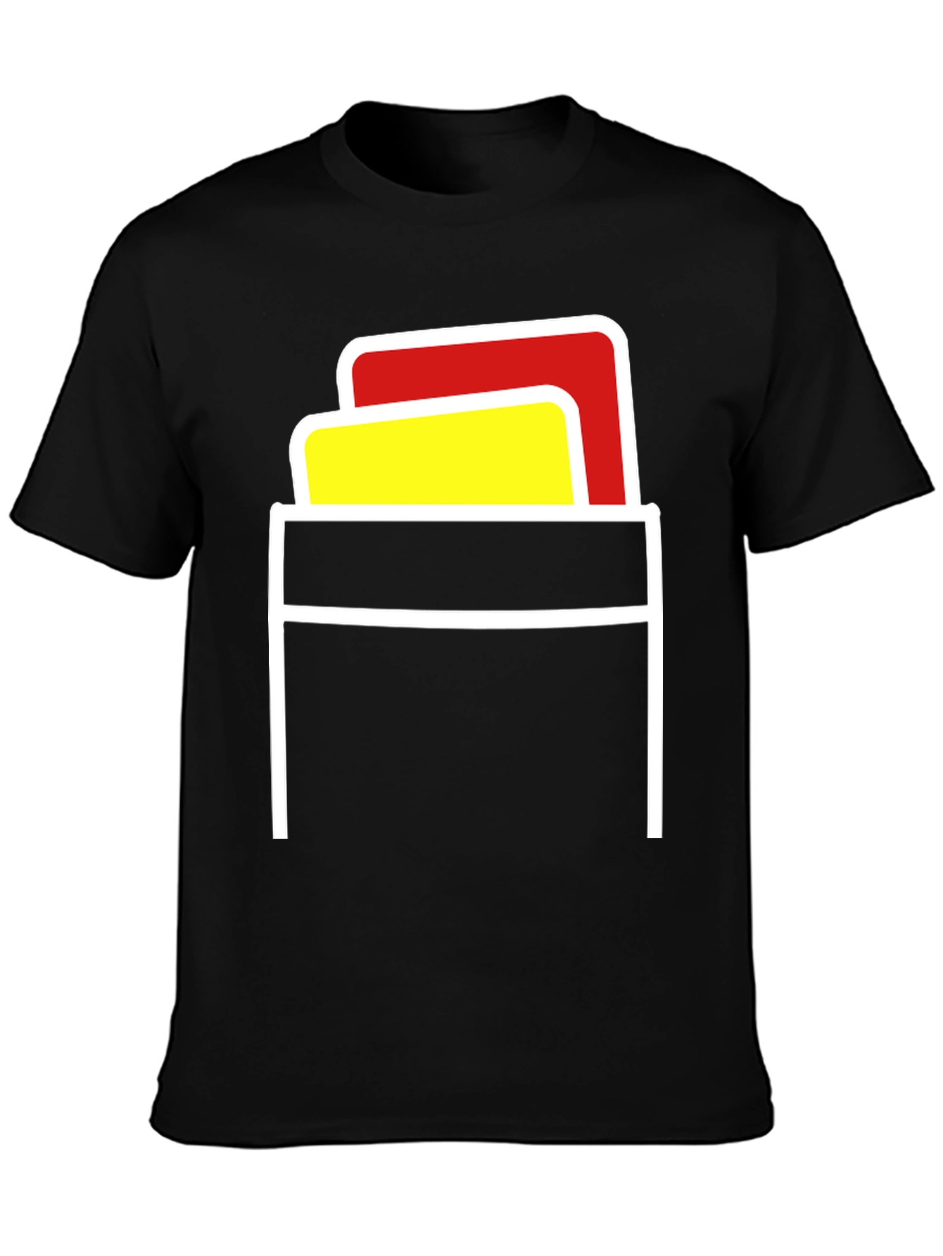 Referee Card Pocket T-Shirt - Black