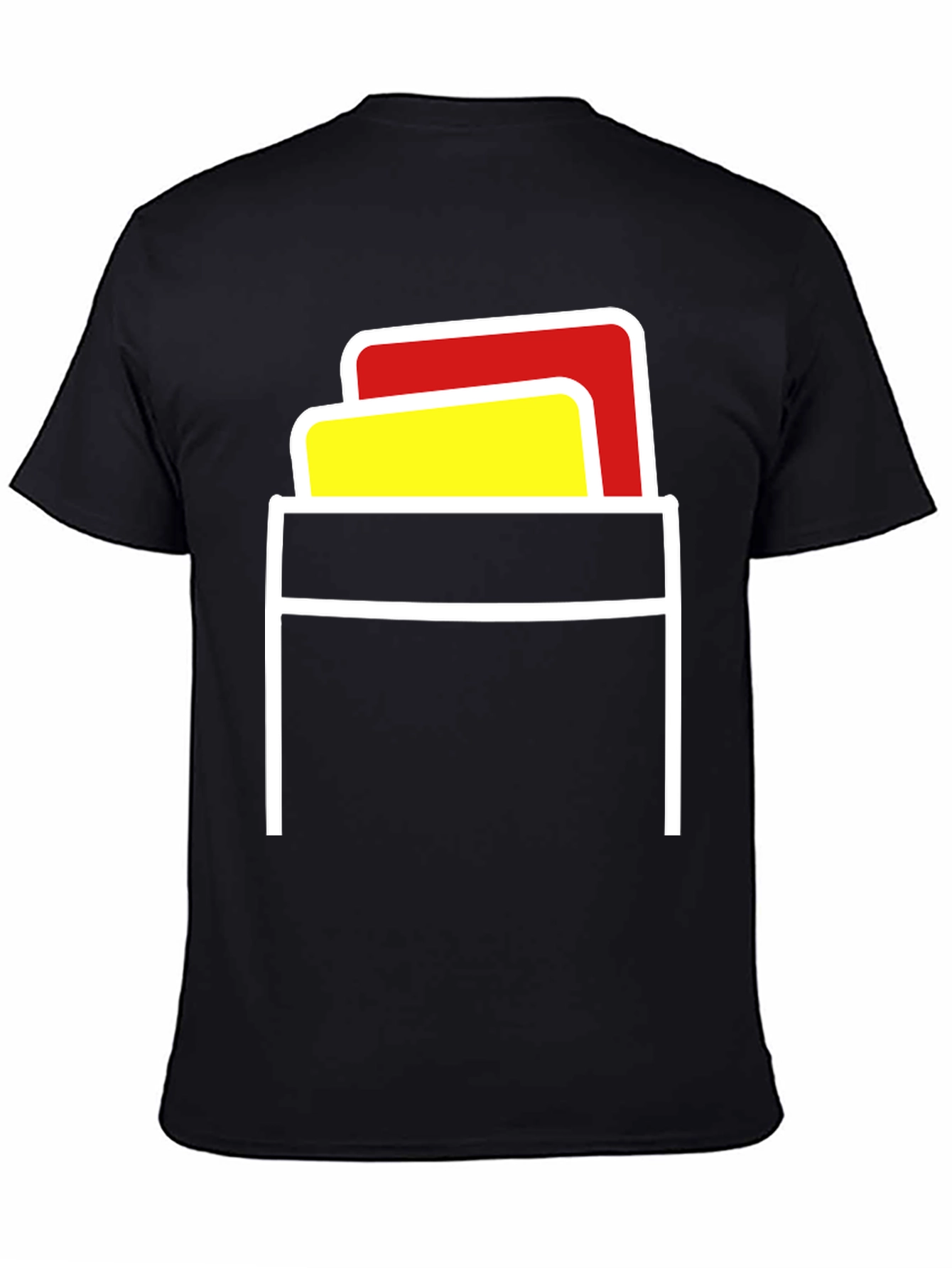 Referee Card Pocket T-Shirt - Black