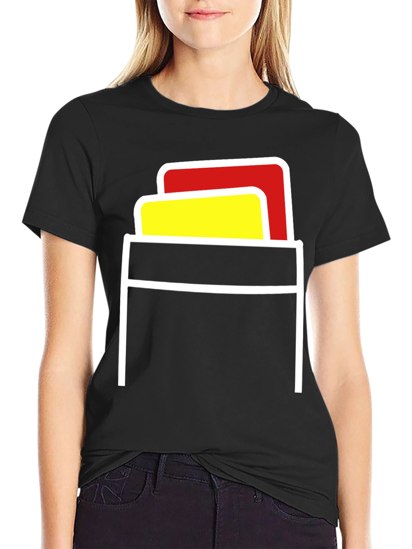 Referee Card Pocket T-Shirt - Black